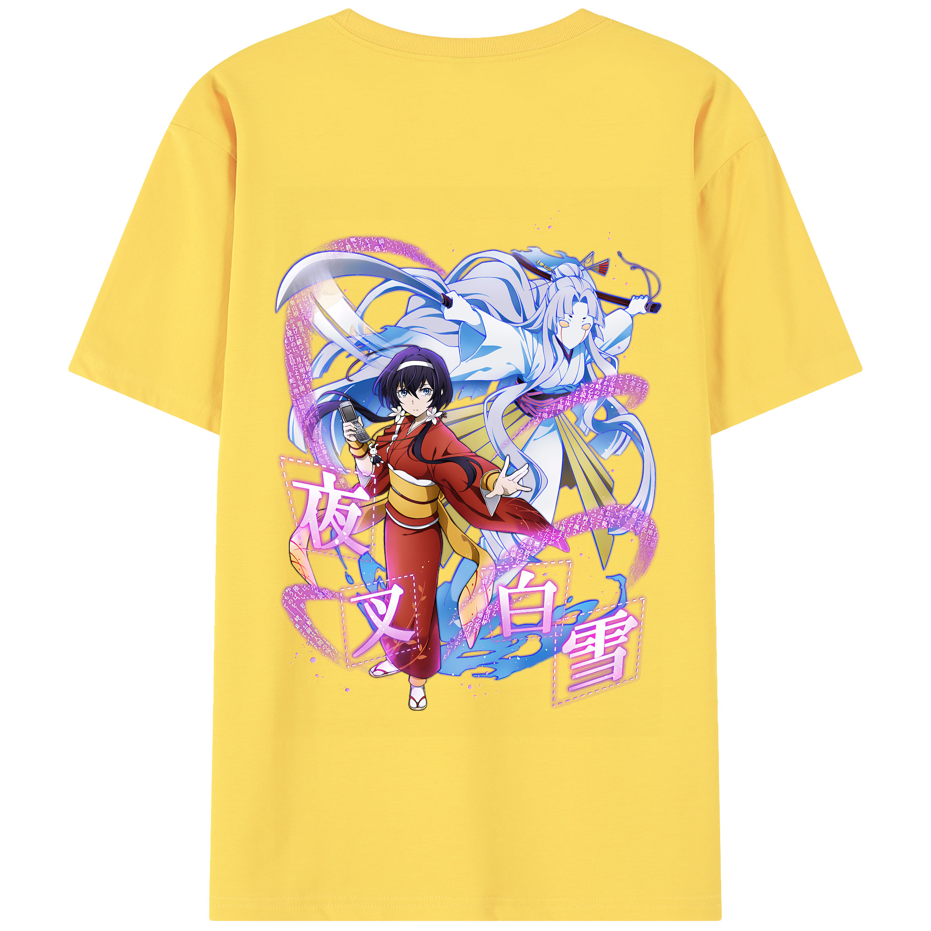 （画像用） 文豪ストレイドッグス Bungo Stray Dogs 綿100％半袖Tシャツ（背面プリント）