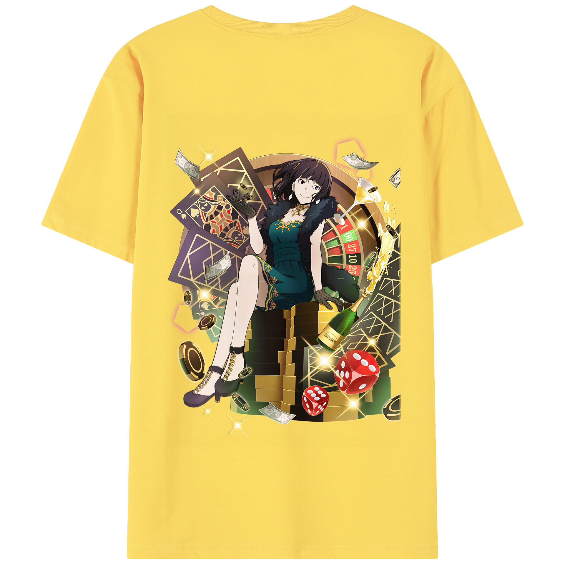（画像用） 文豪ストレイドッグス Bungo Stray Dogs 綿100％半袖Tシャツ（背面プリント）