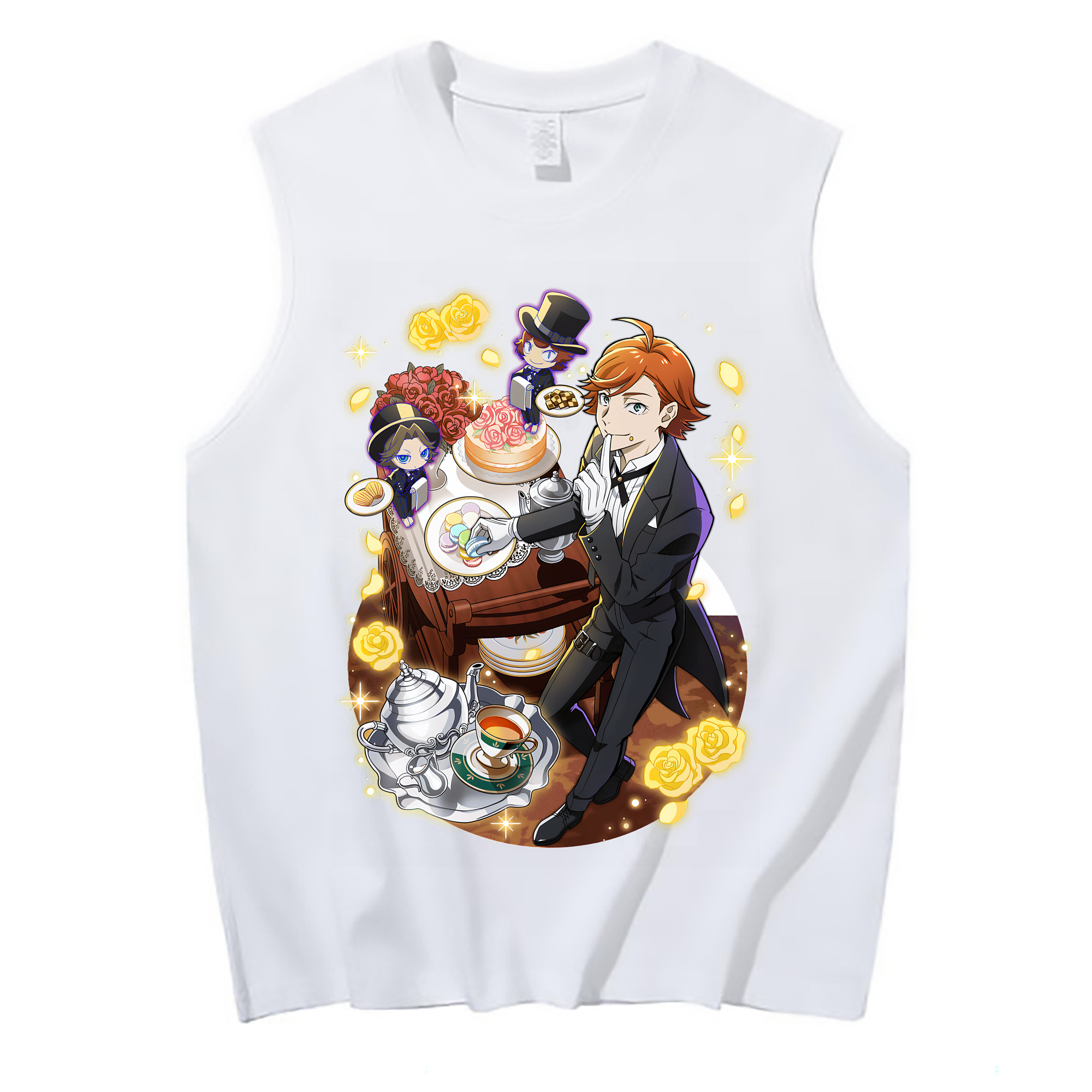 （画像用） 文豪ストレイドッグス Bungo Stray Dogs コットン100％タンクトップ（フロントプリント）