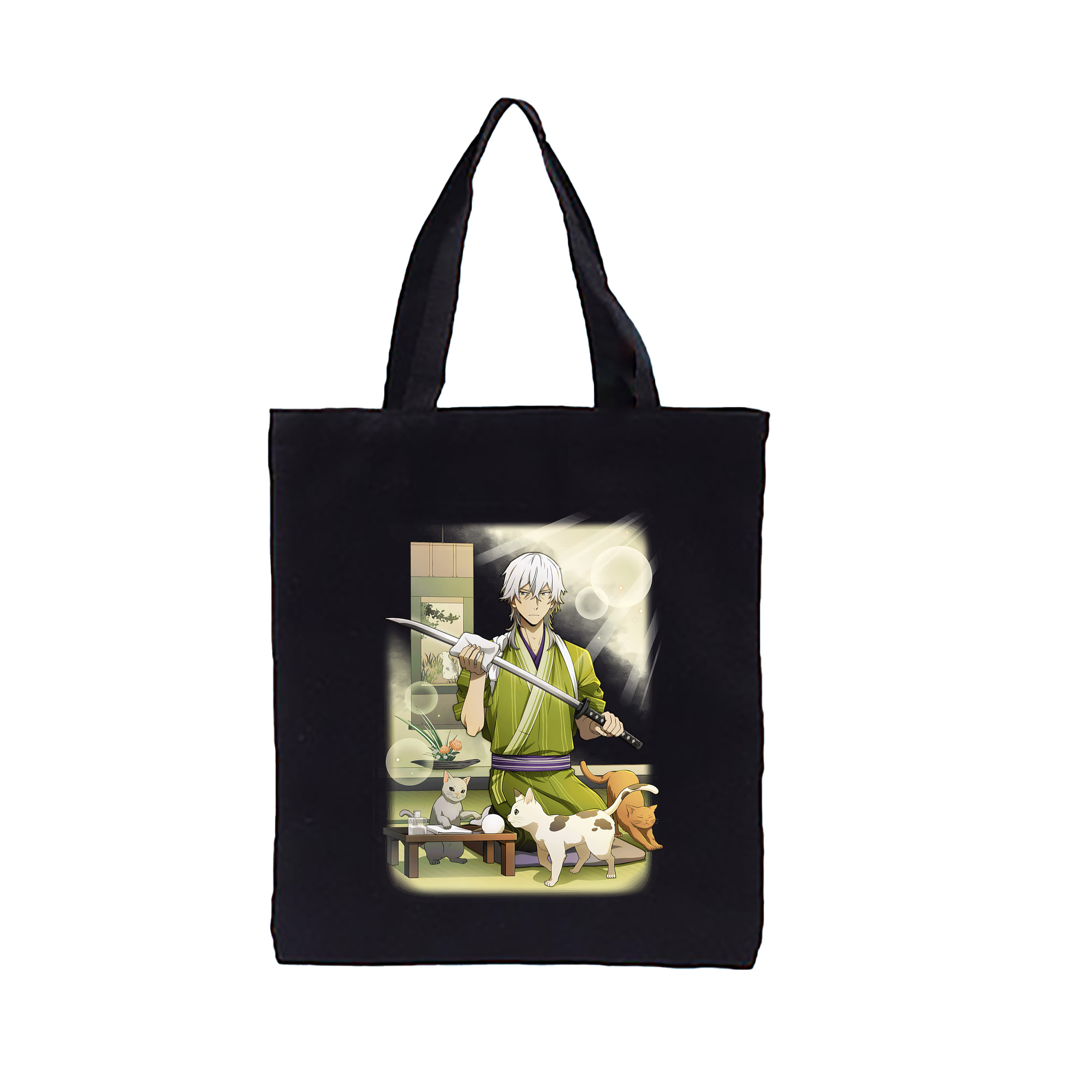 文豪ストレイドッグス Bungo Stray Dogs 縦型キャンバス生地手提げバッグ　トートバッグ