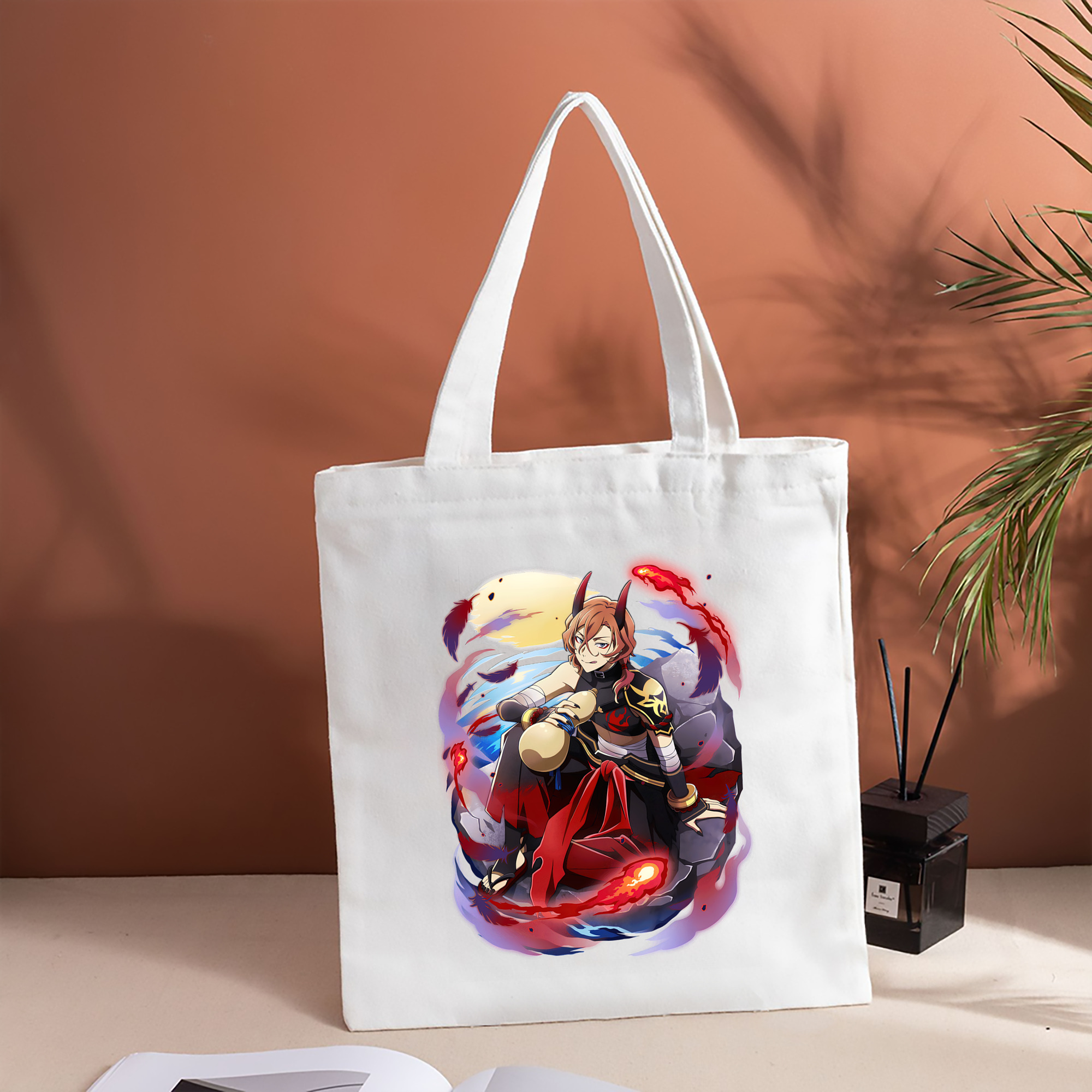 文豪ストレイドッグス Bungo Stray Dogs 縦型キャンバス生地手提げバッグ　トートバッグ