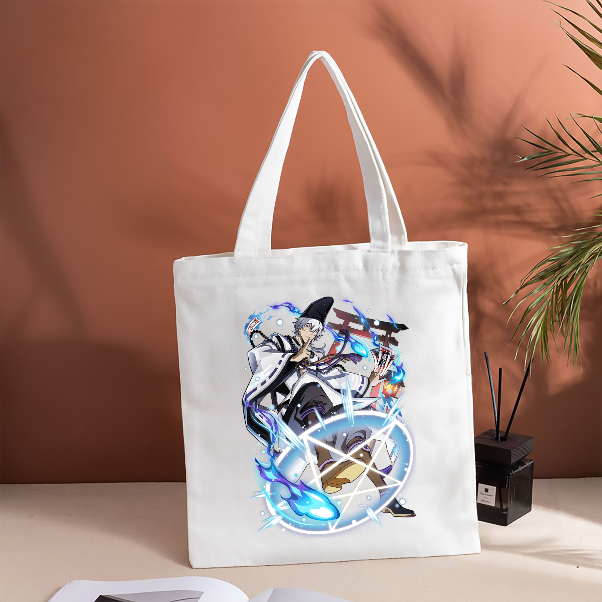 文豪ストレイドッグス Bungo Stray Dogs 縦型キャンバス生地手提げバッグ　トートバッグ