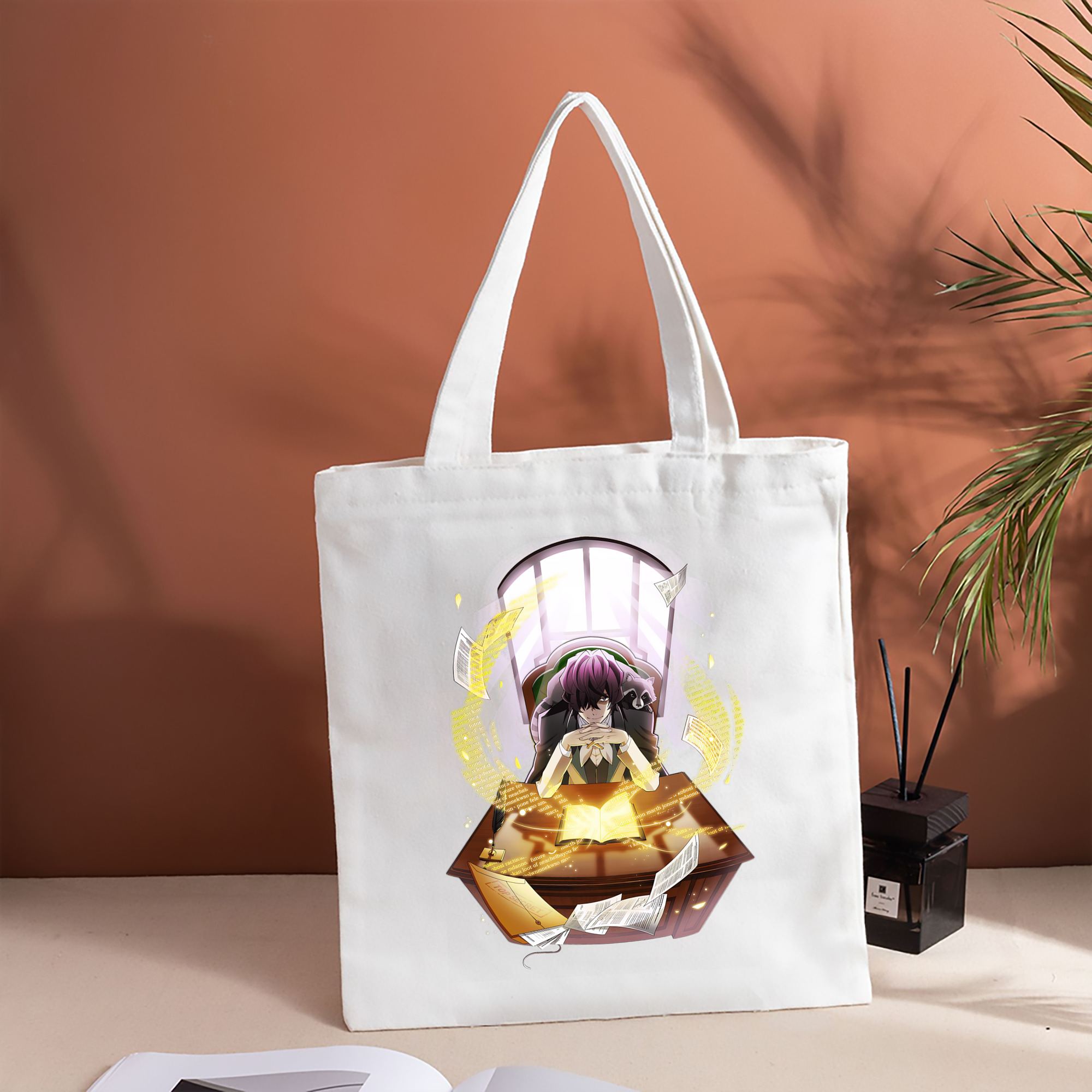 文豪ストレイドッグス Bungo Stray Dogs 縦型キャンバス生地手提げバッグ　トートバッグ