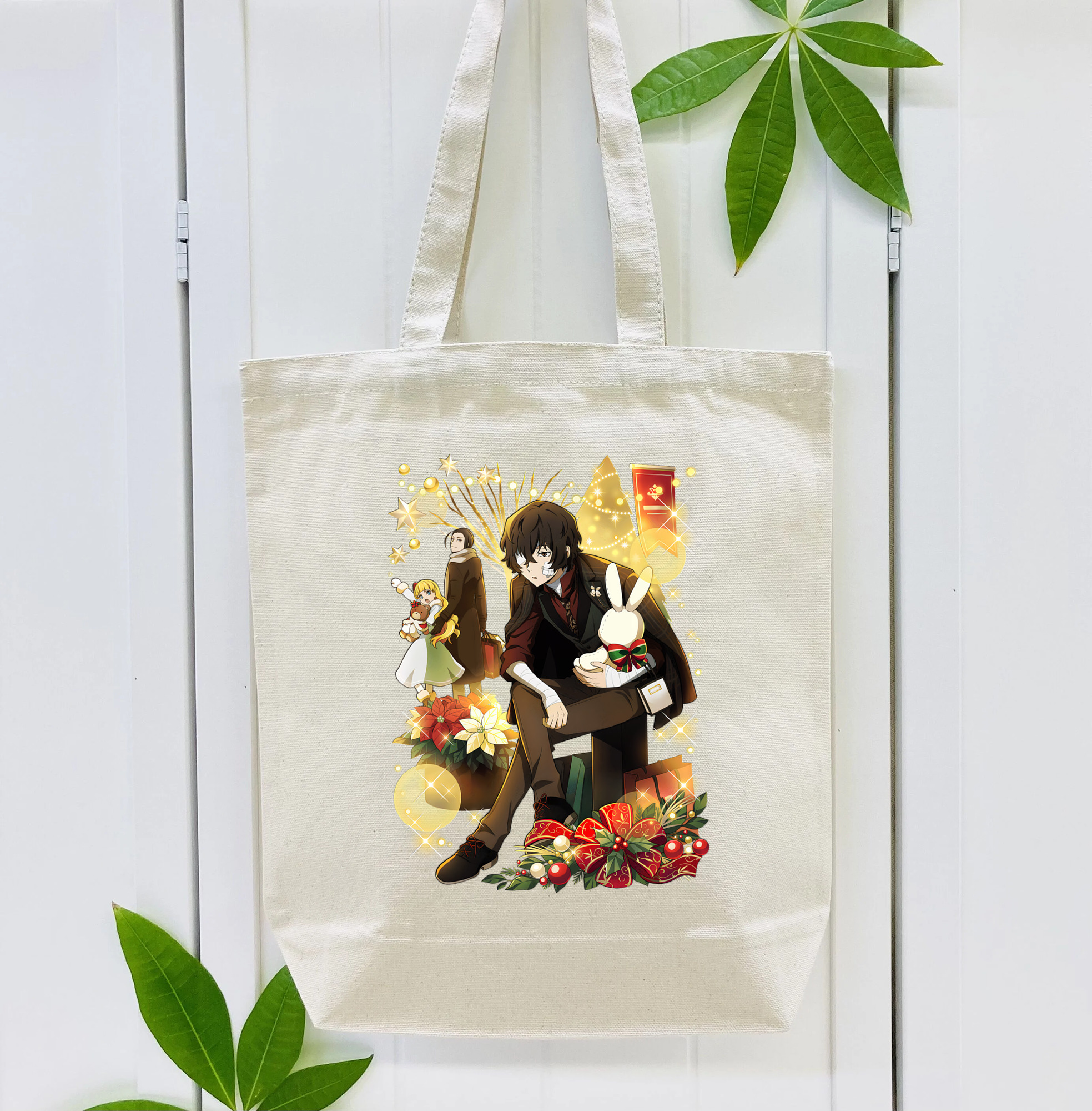 文豪ストレイドッグス Bungo Stray Dogs 縦型キャンバス生地手提げバッグ　トートバッグ