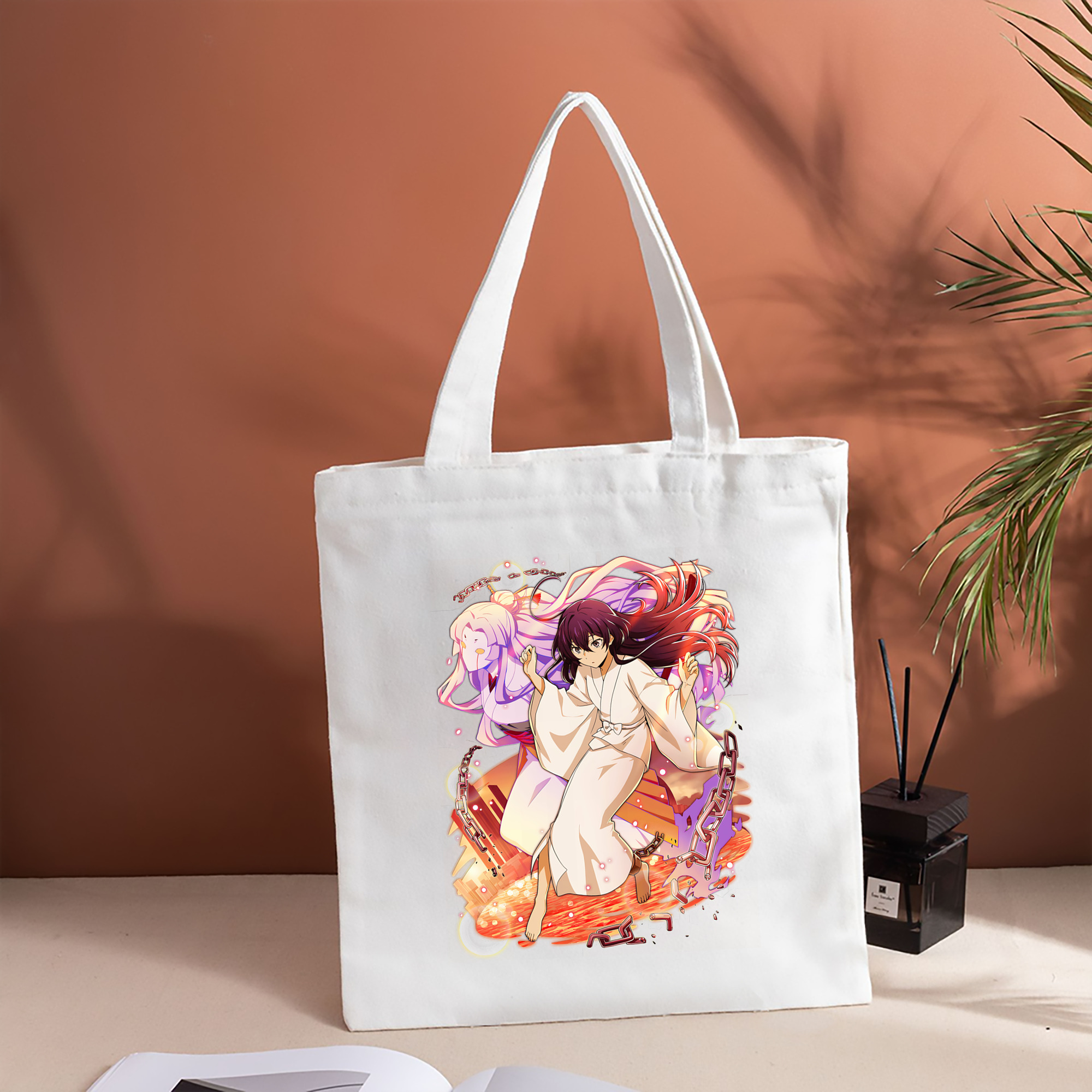 文豪ストレイドッグス Bungo Stray Dogs 縦型キャンバス生地手提げバッグ　トートバッグ