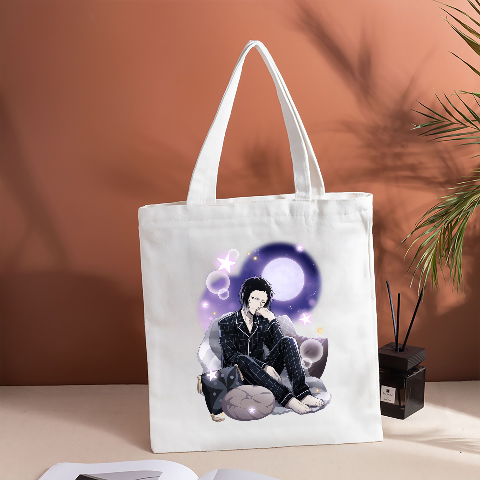文豪ストレイドッグス Bungo Stray Dogs 縦型キャンバス生地手提げバッグ　トートバッグ