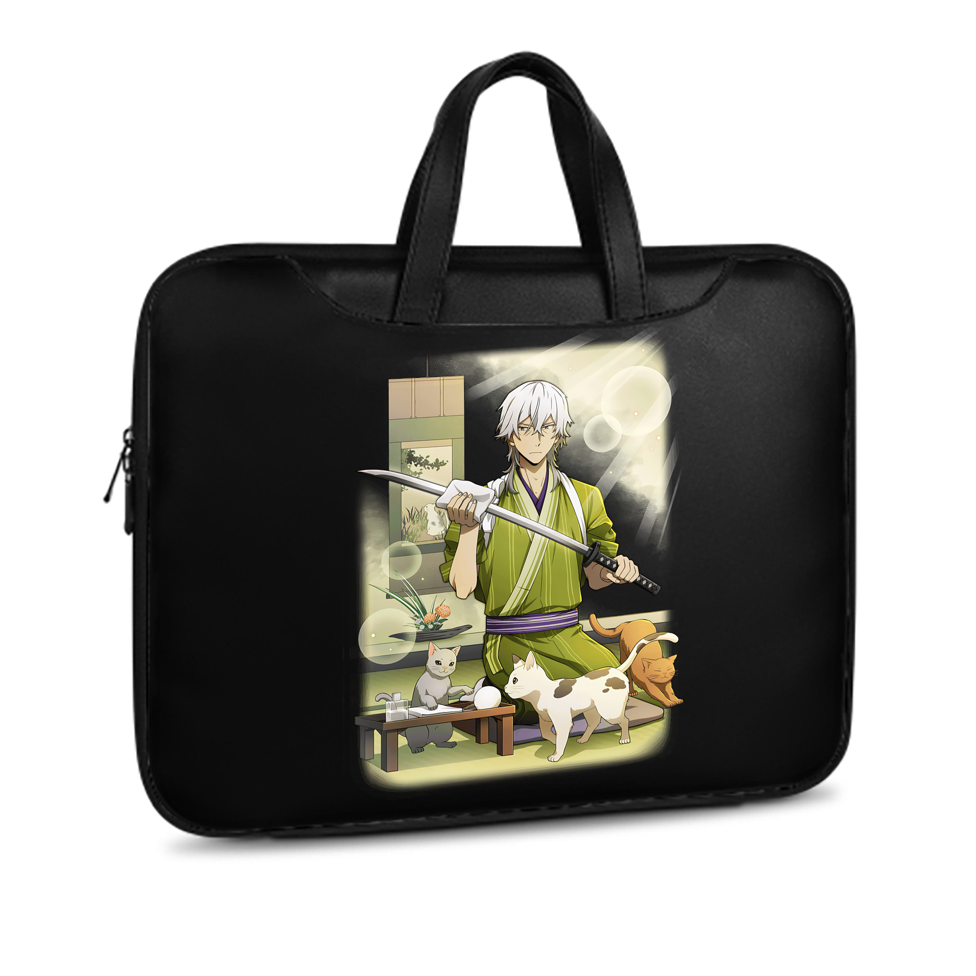 （画像用） 文豪ストレイドッグス Bungo Stray Dogs レザーラップトップバッグ　ノートパソコンケース