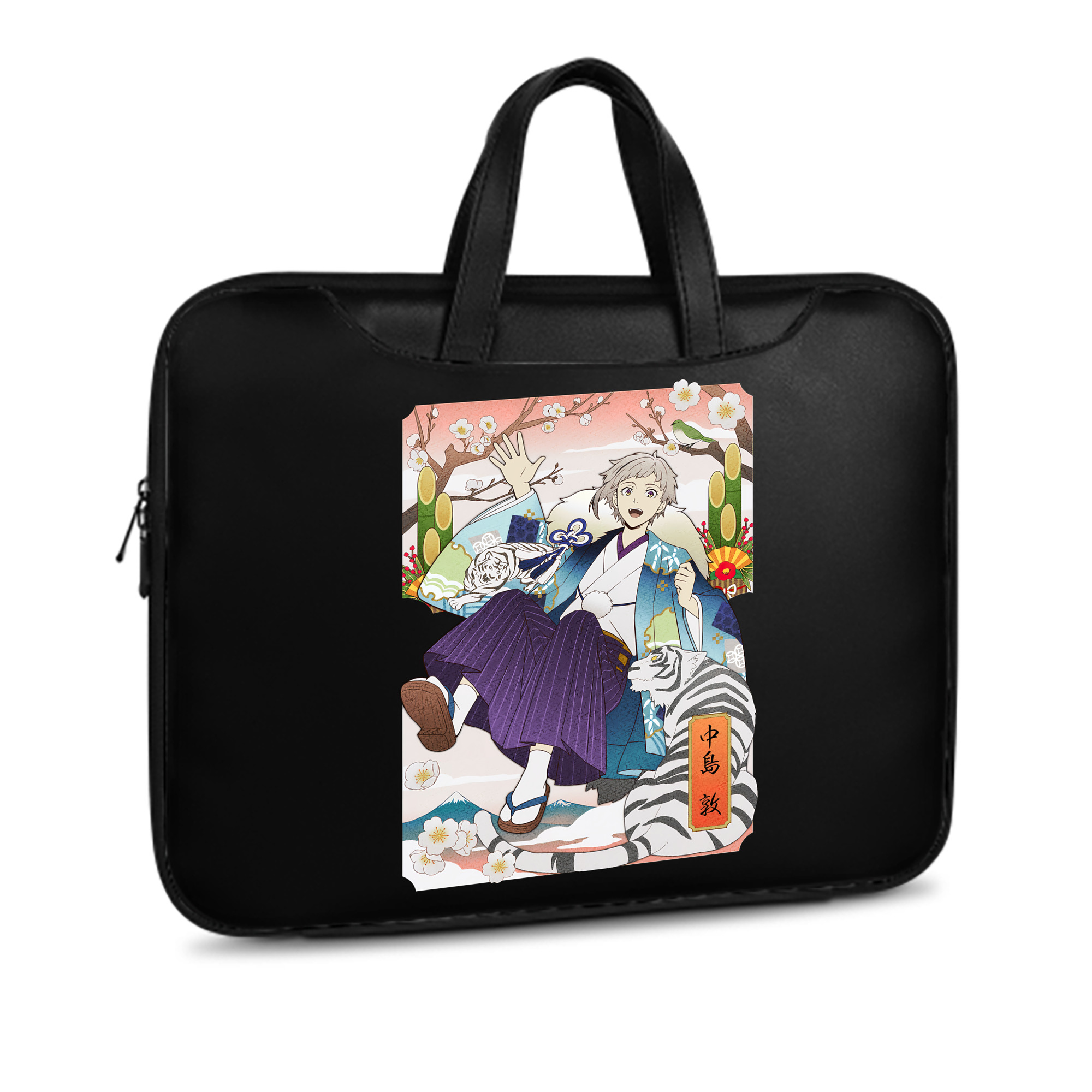 （画像用） 文豪ストレイドッグス Bungo Stray Dogs レザーラップトップバッグ　ノートパソコンケース