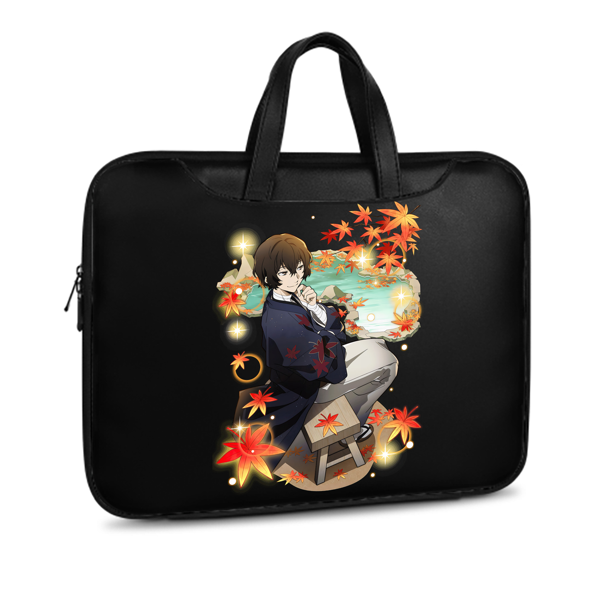 （画像用） 文豪ストレイドッグス Bungo Stray Dogs レザーラップトップバッグ　ノートパソコンケース