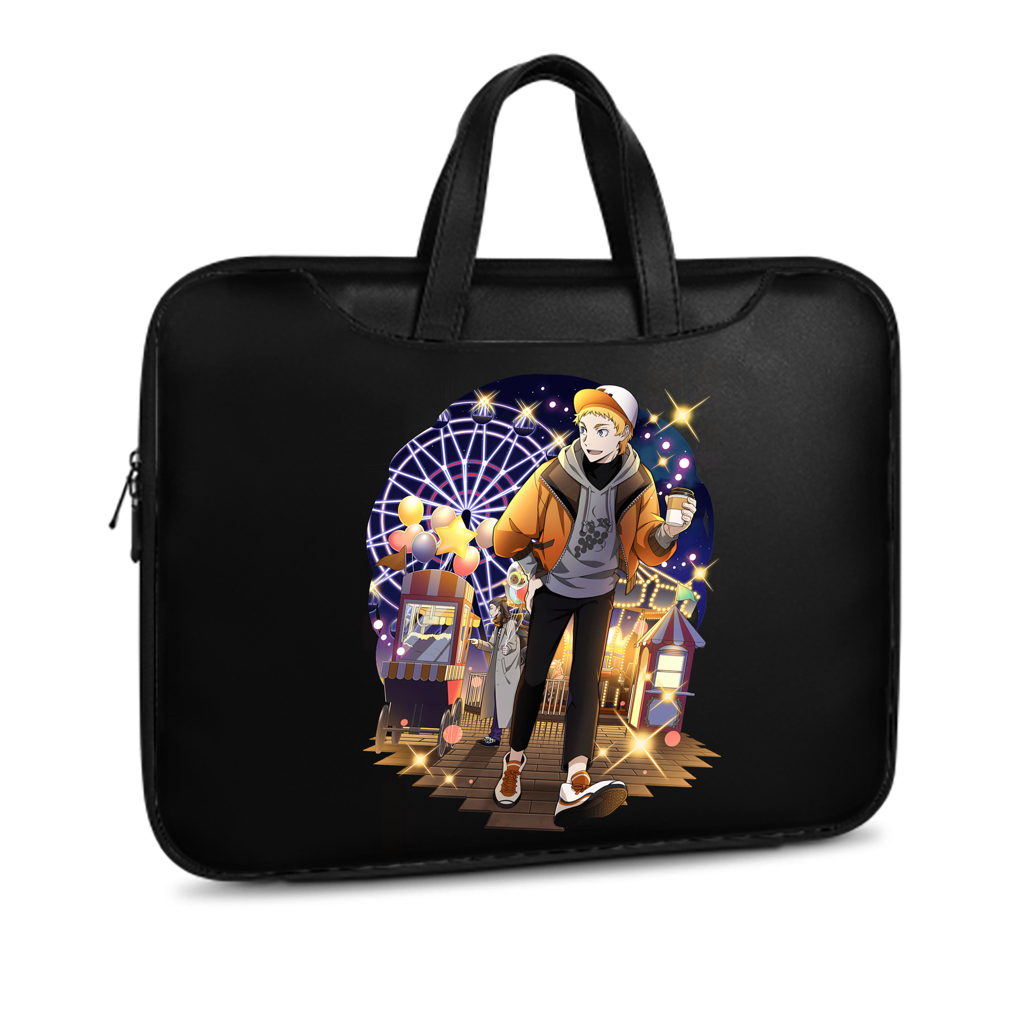 （画像用） 文豪ストレイドッグス Bungo Stray Dogs レザーラップトップバッグ　ノートパソコンケース