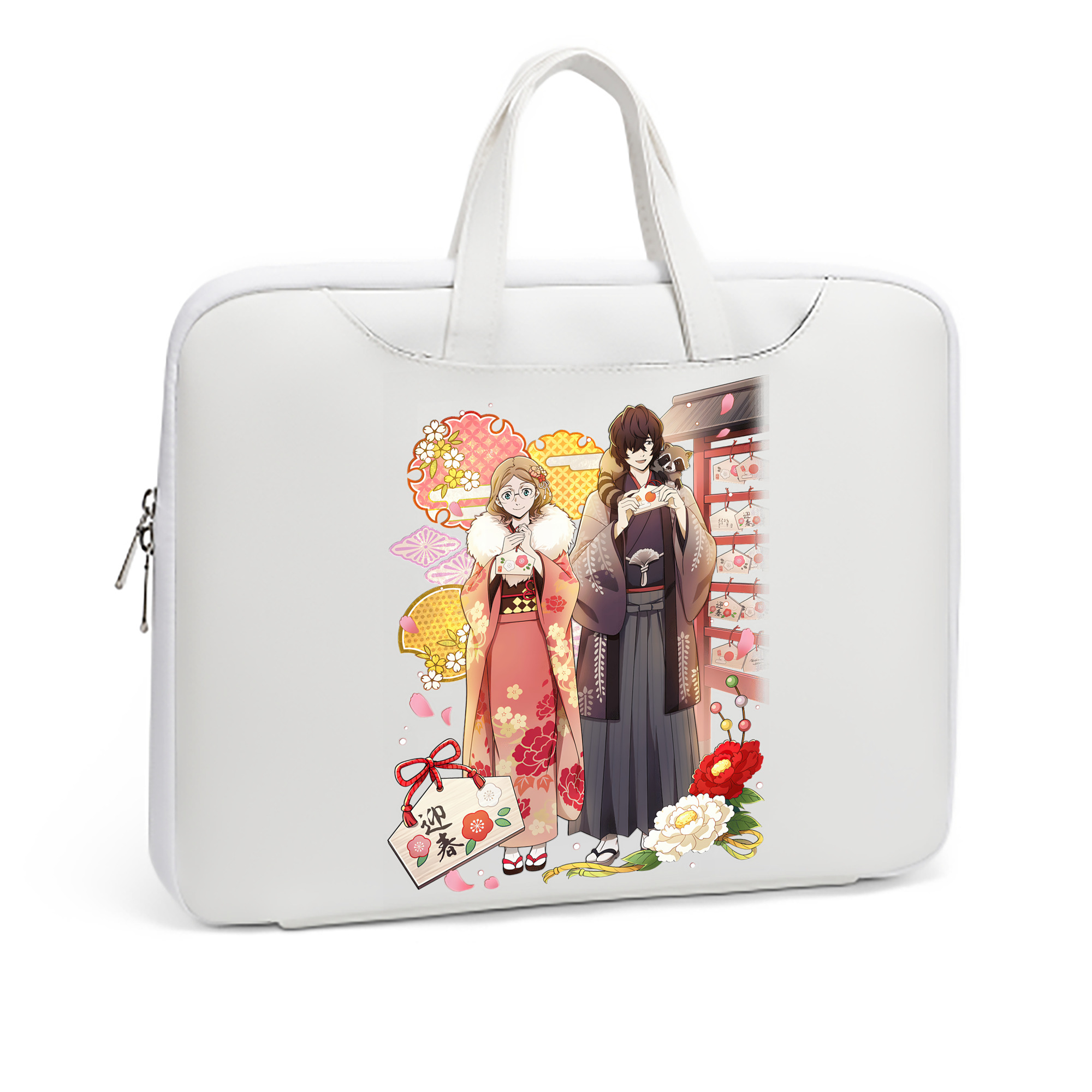 （画像用） 文豪ストレイドッグス Bungo Stray Dogs レザーラップトップバッグ　ノートパソコンケース