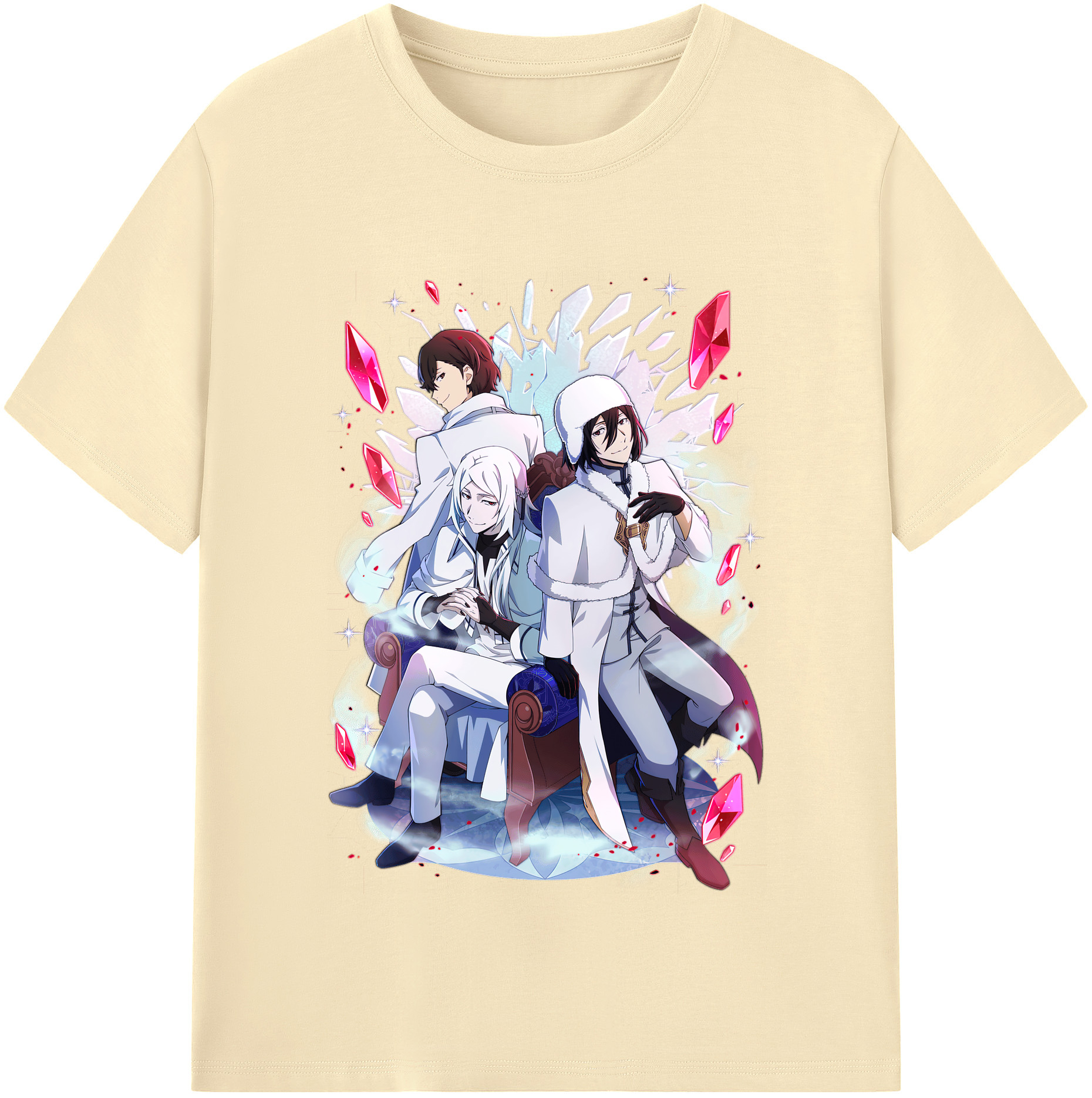 （画像用） 文豪ストレイドッグス Bungo Stray Dogs 綿100％半袖Tシャツ（フロントプリント）