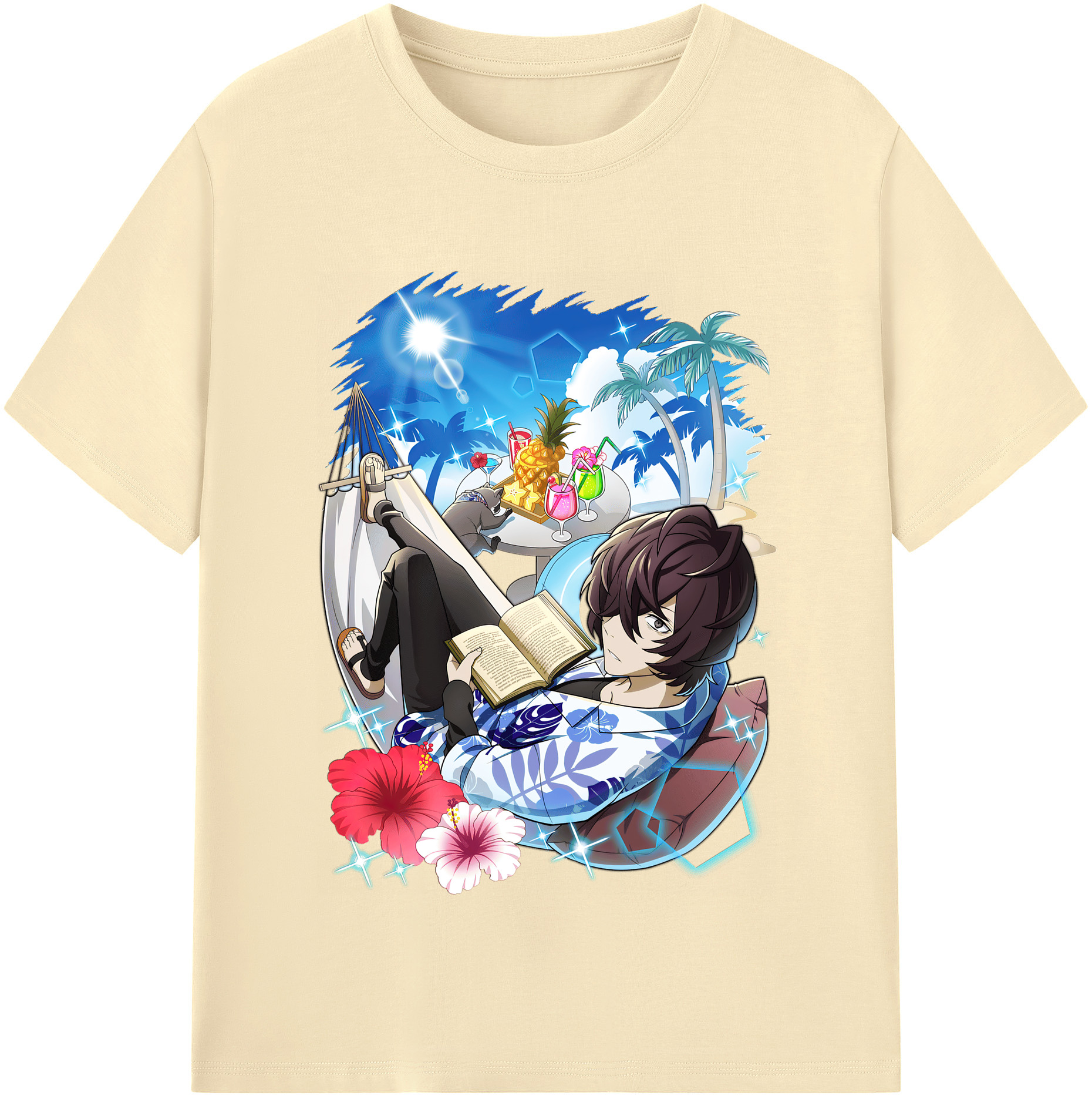 （画像用） 文豪ストレイドッグス Bungo Stray Dogs 綿100％半袖Tシャツ（フロントプリント）