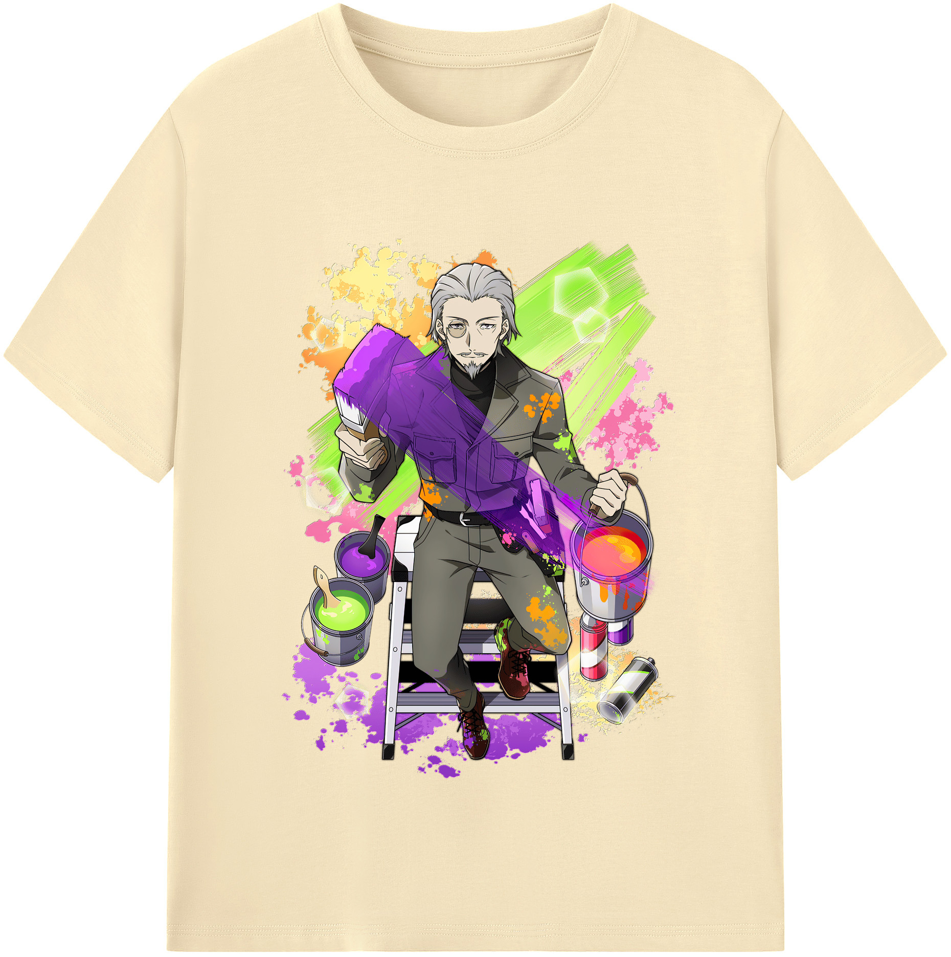 （画像用） 文豪ストレイドッグス Bungo Stray Dogs 綿100％半袖Tシャツ（フロントプリント）