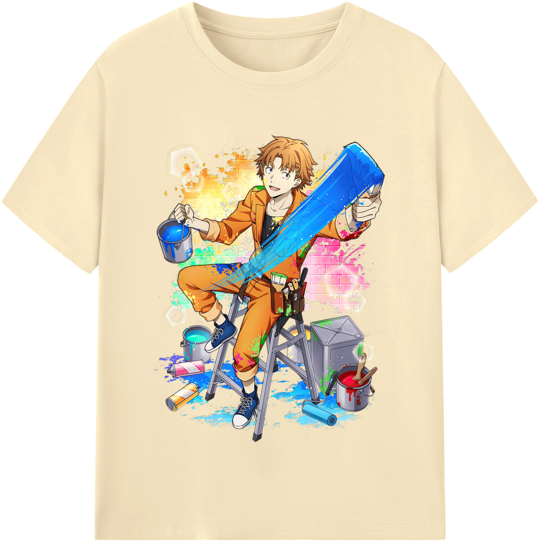 （画像用） 文豪ストレイドッグス Bungo Stray Dogs 綿100％半袖Tシャツ（フロントプリント）