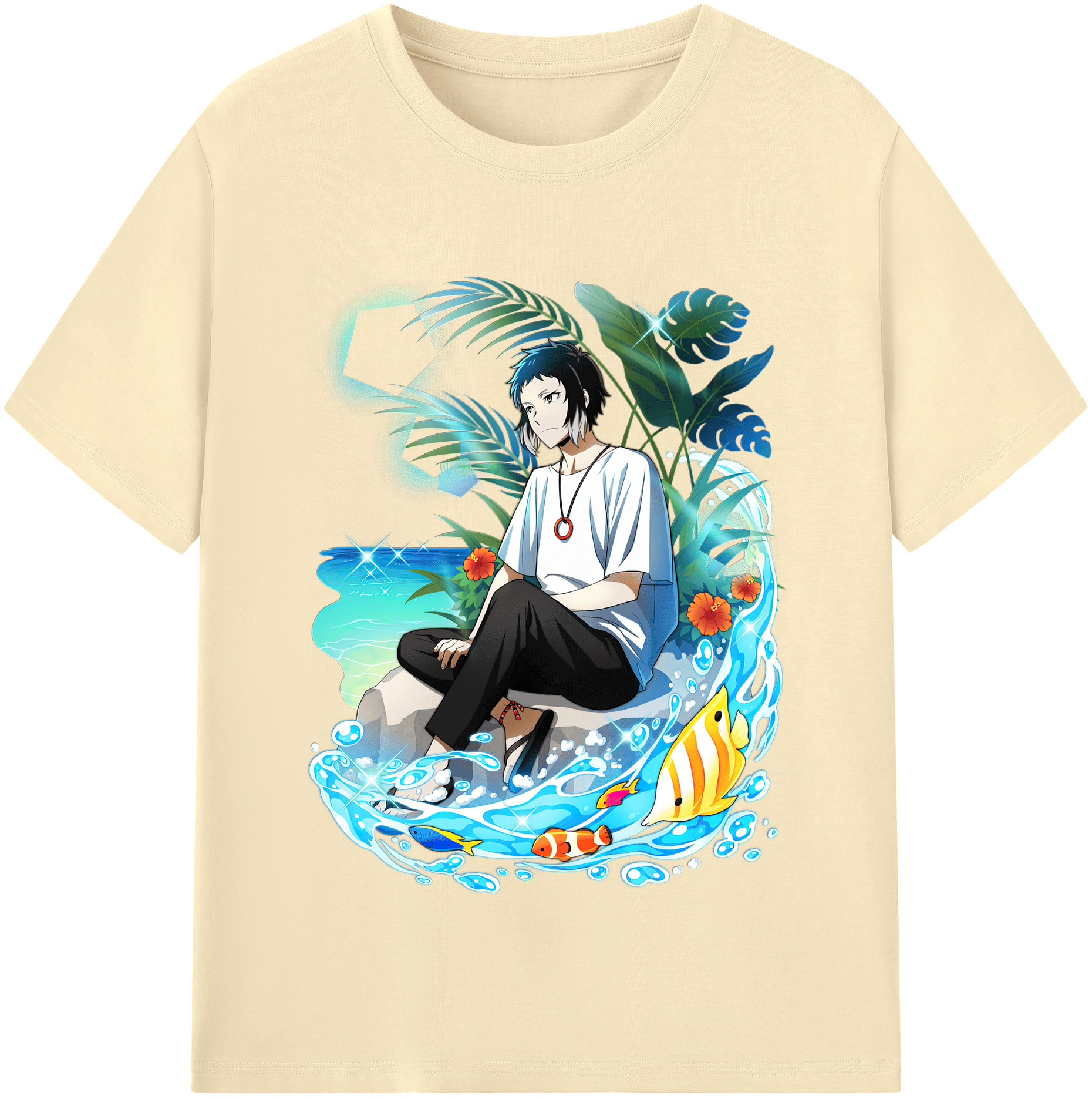 （画像用） 文豪ストレイドッグス Bungo Stray Dogs 綿100％半袖Tシャツ（フロントプリント）