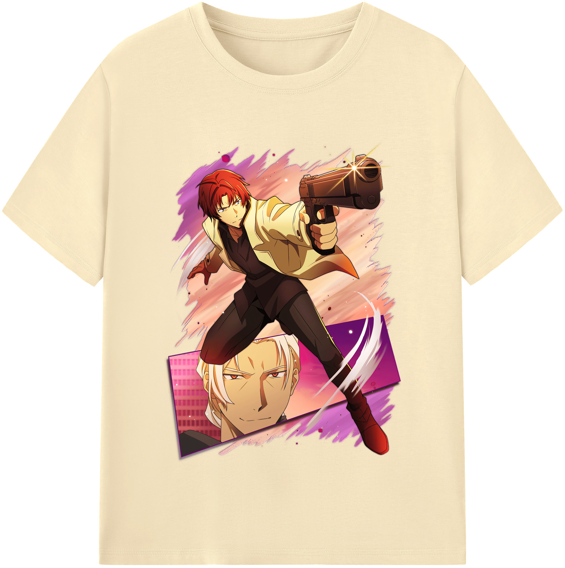 （画像用） 文豪ストレイドッグス Bungo Stray Dogs 綿100％半袖Tシャツ（フロントプリント）