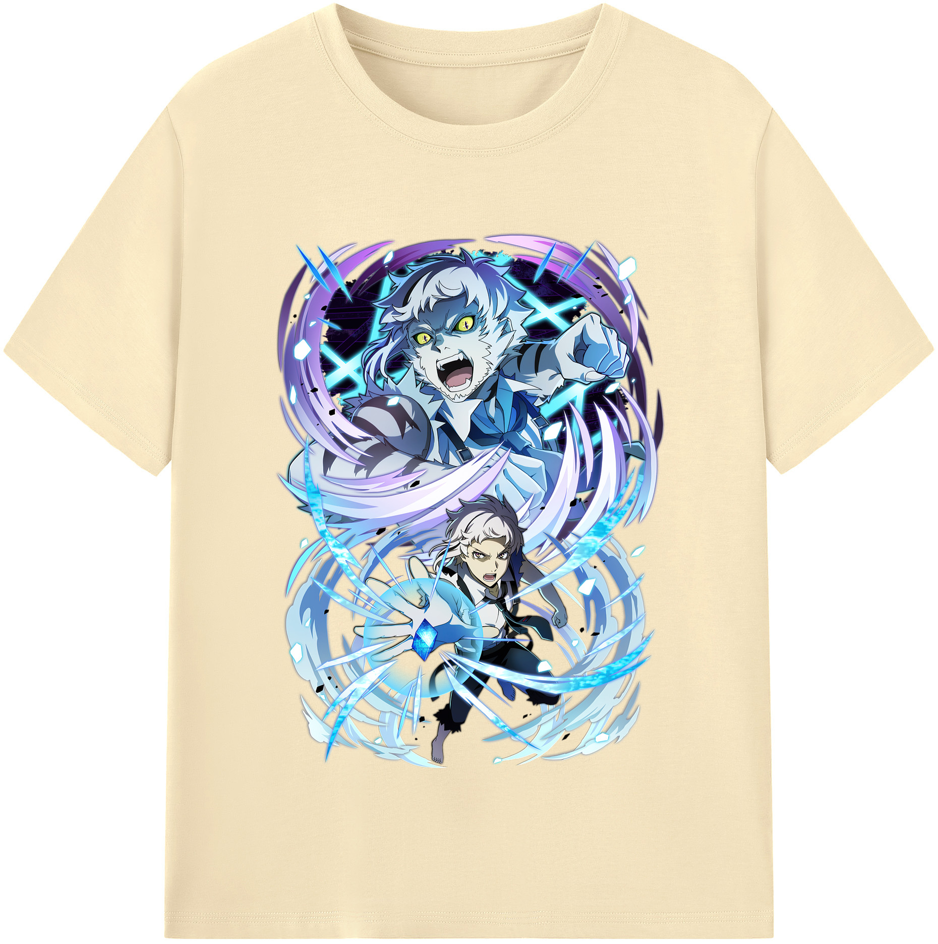 （画像用） 文豪ストレイドッグス Bungo Stray Dogs 綿100％半袖Tシャツ（フロントプリント）