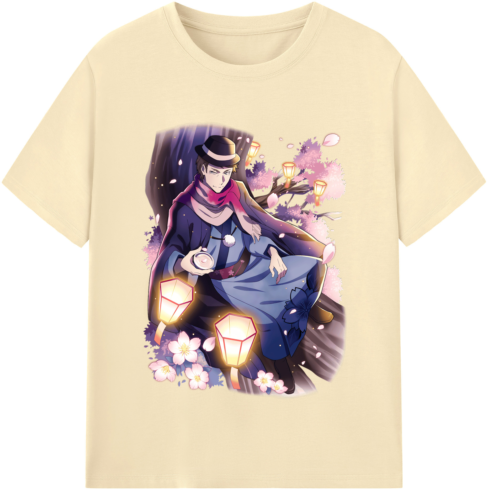 （画像用） 文豪ストレイドッグス Bungo Stray Dogs 綿100％半袖Tシャツ（フロントプリント）