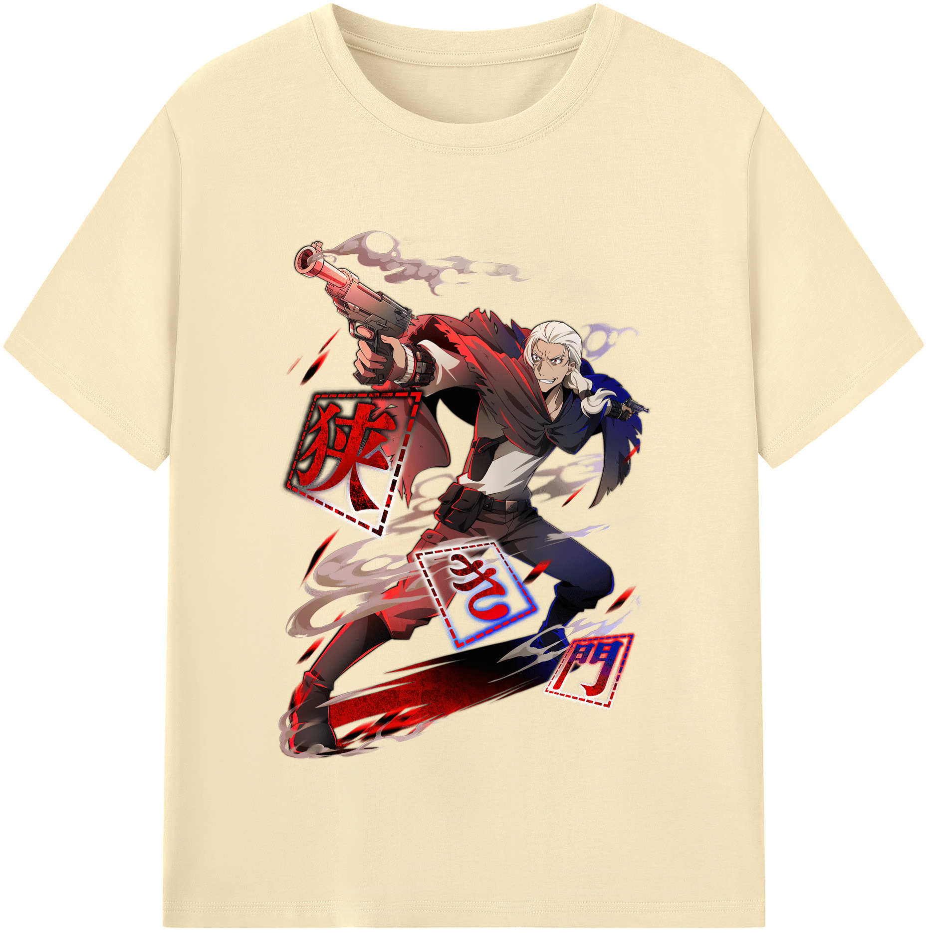 （画像用） 文豪ストレイドッグス Bungo Stray Dogs 綿100％半袖Tシャツ（フロントプリント）