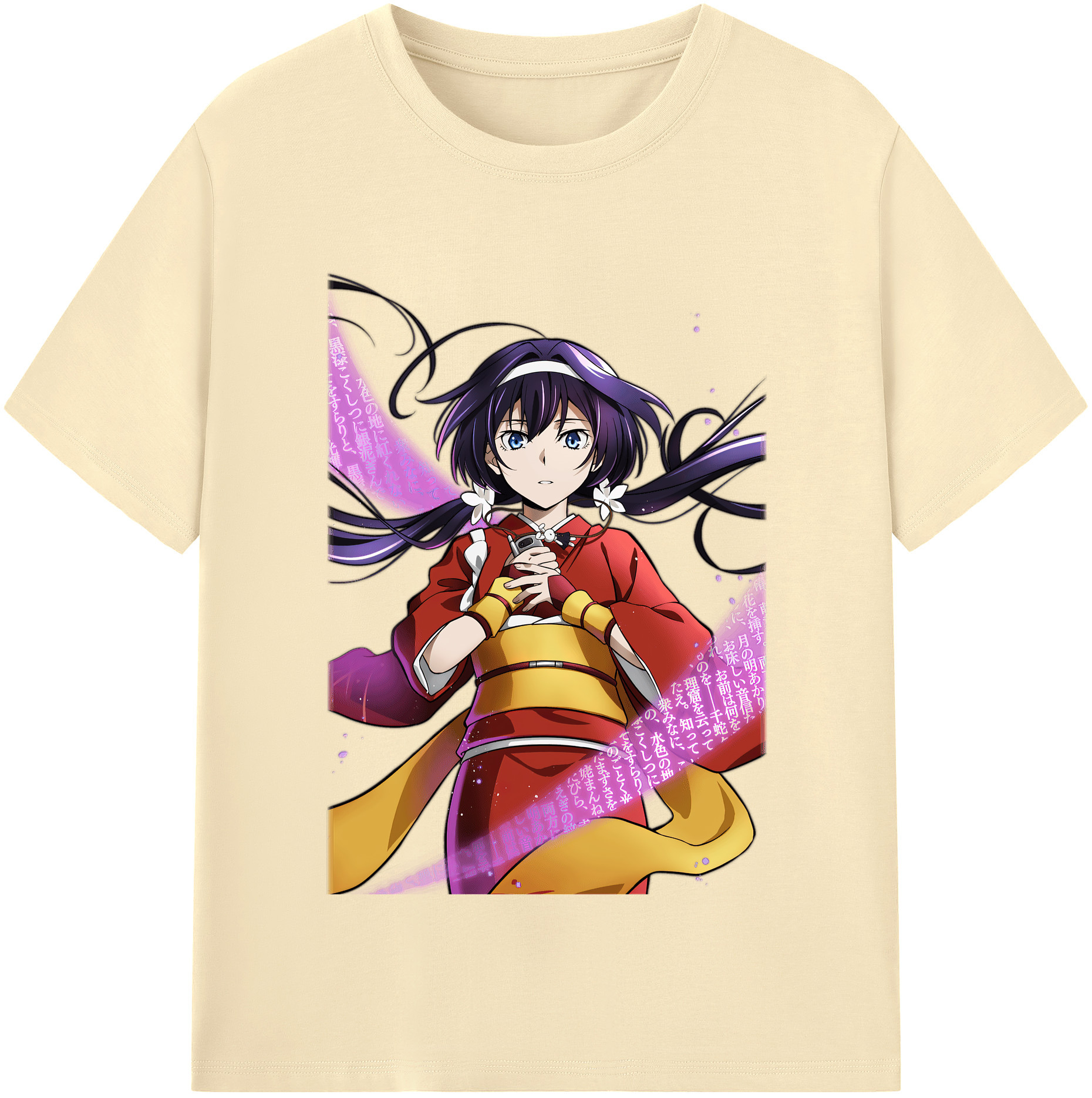 （画像用） 文豪ストレイドッグス Bungo Stray Dogs 綿100％半袖Tシャツ（フロントプリント）