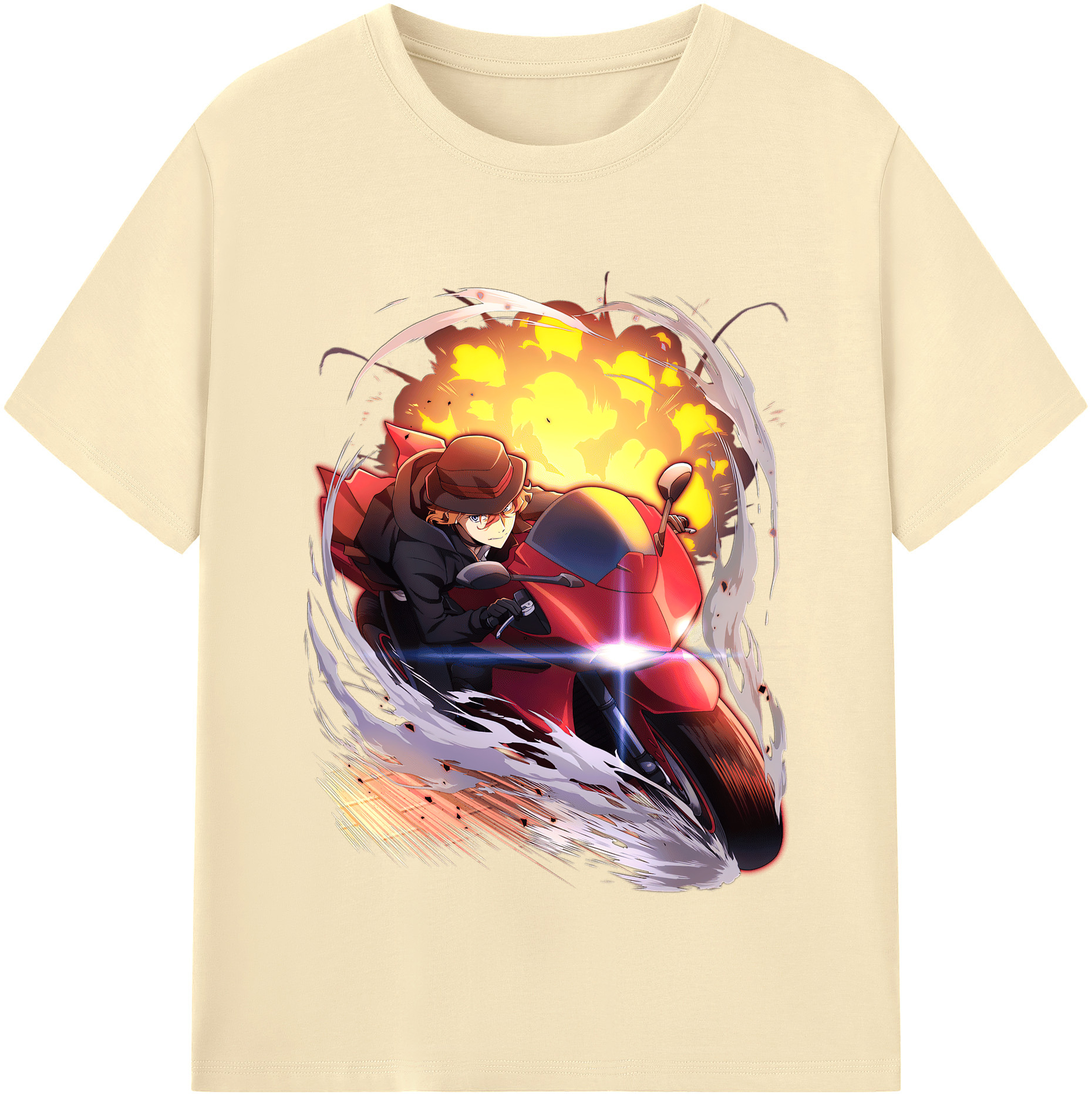 （画像用） 文豪ストレイドッグス Bungo Stray Dogs 綿100％半袖Tシャツ（フロントプリント）