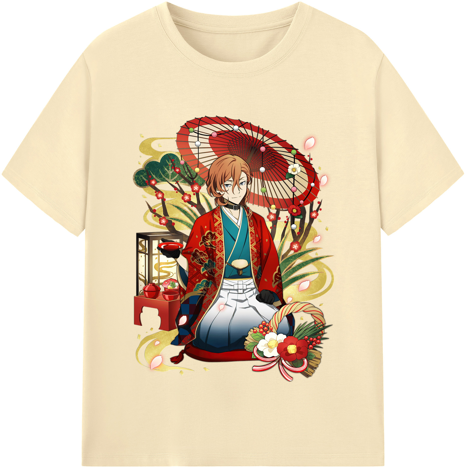 （画像用） 文豪ストレイドッグス Bungo Stray Dogs 綿100％半袖Tシャツ（フロントプリント）