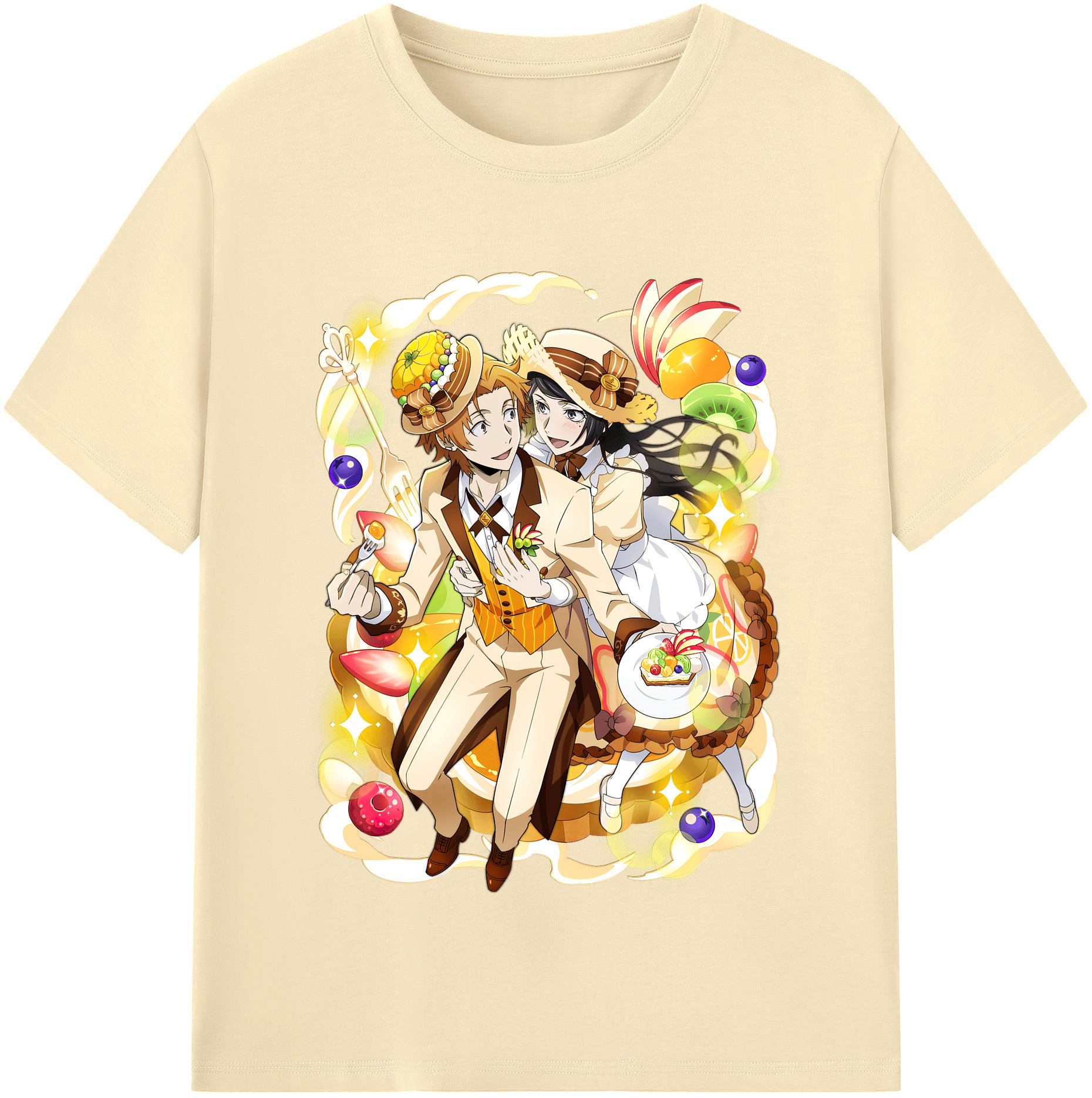 （画像用） 文豪ストレイドッグス Bungo Stray Dogs 綿100％半袖Tシャツ（フロントプリント）