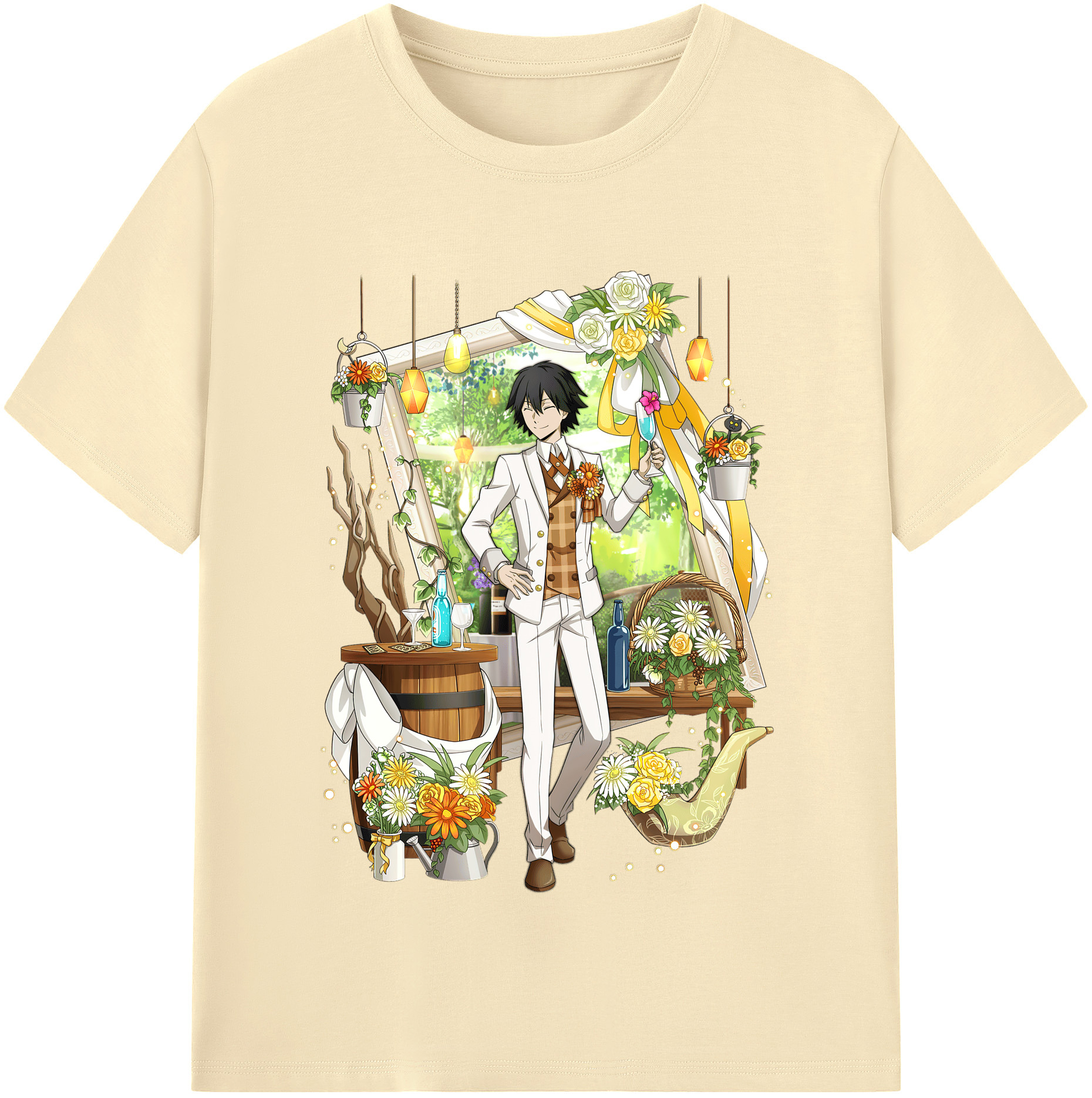 （画像用） 文豪ストレイドッグス Bungo Stray Dogs 綿100％半袖Tシャツ（フロントプリント）