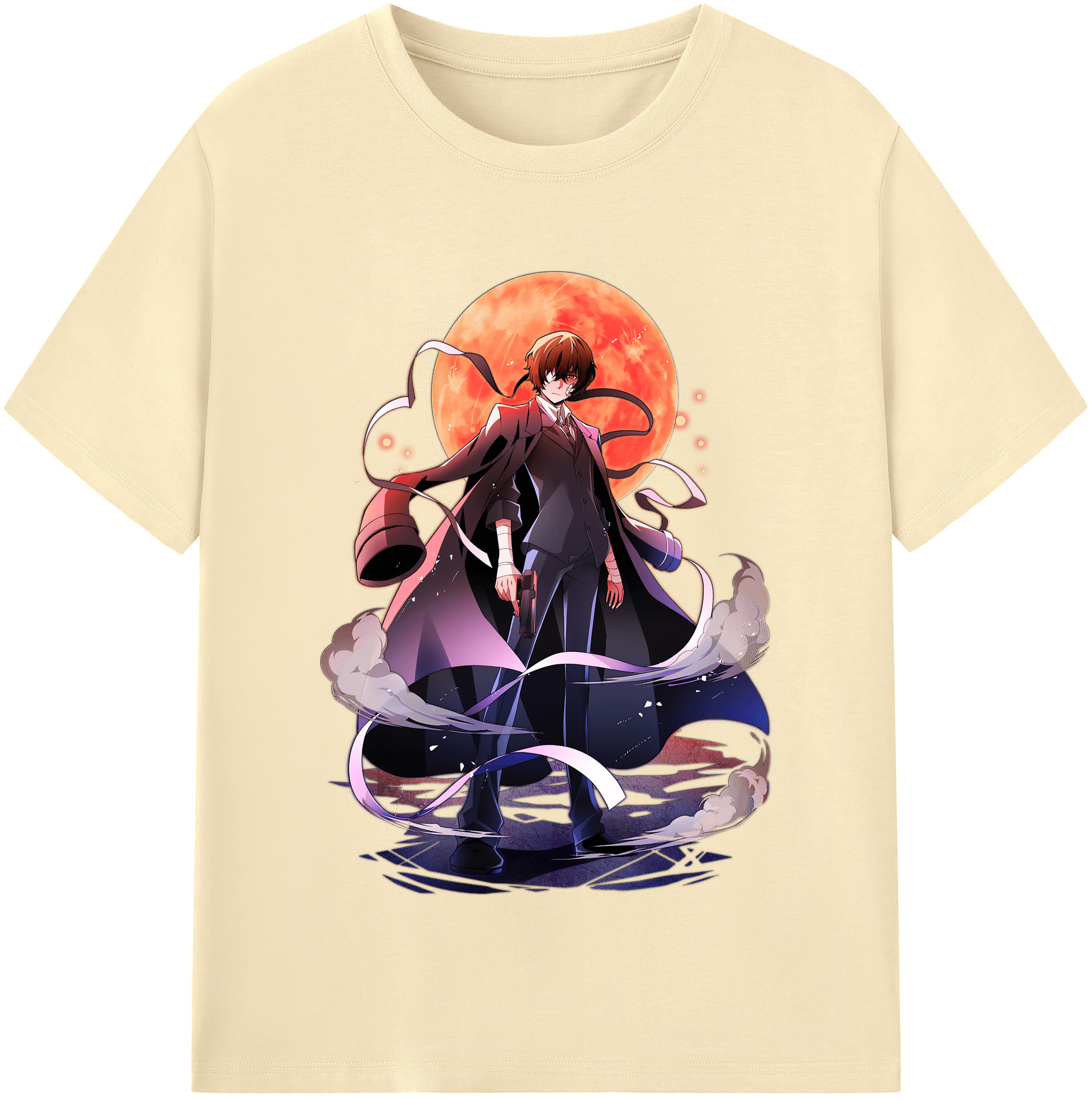 （画像用） 文豪ストレイドッグス Bungo Stray Dogs 綿100％半袖Tシャツ（フロントプリント）