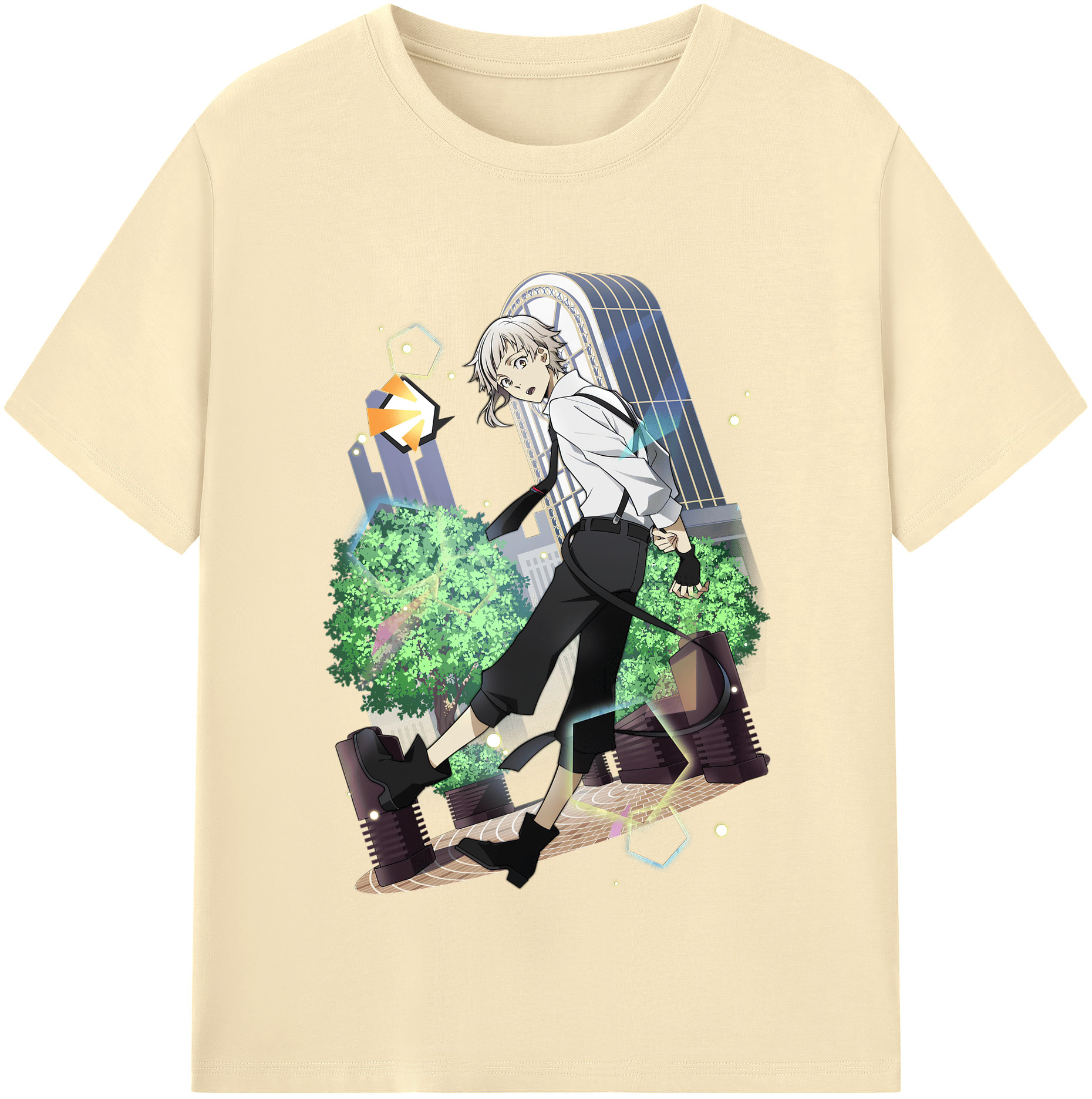 （画像用） 文豪ストレイドッグス Bungo Stray Dogs 綿100％半袖Tシャツ（フロントプリント）