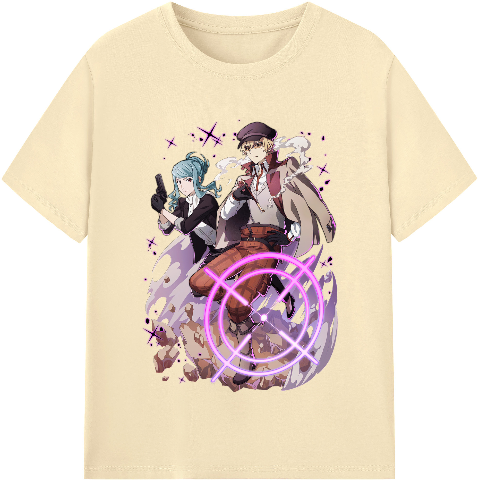 （画像用） 文豪ストレイドッグス Bungo Stray Dogs 綿100％半袖Tシャツ（フロントプリント）