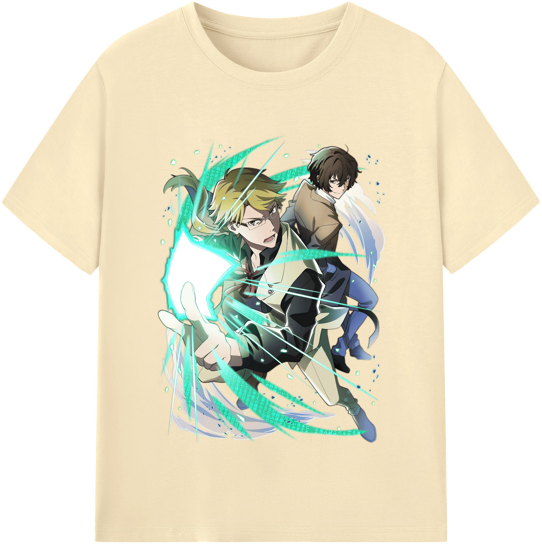 （画像用） 文豪ストレイドッグス Bungo Stray Dogs 綿100％半袖Tシャツ（フロントプリント）