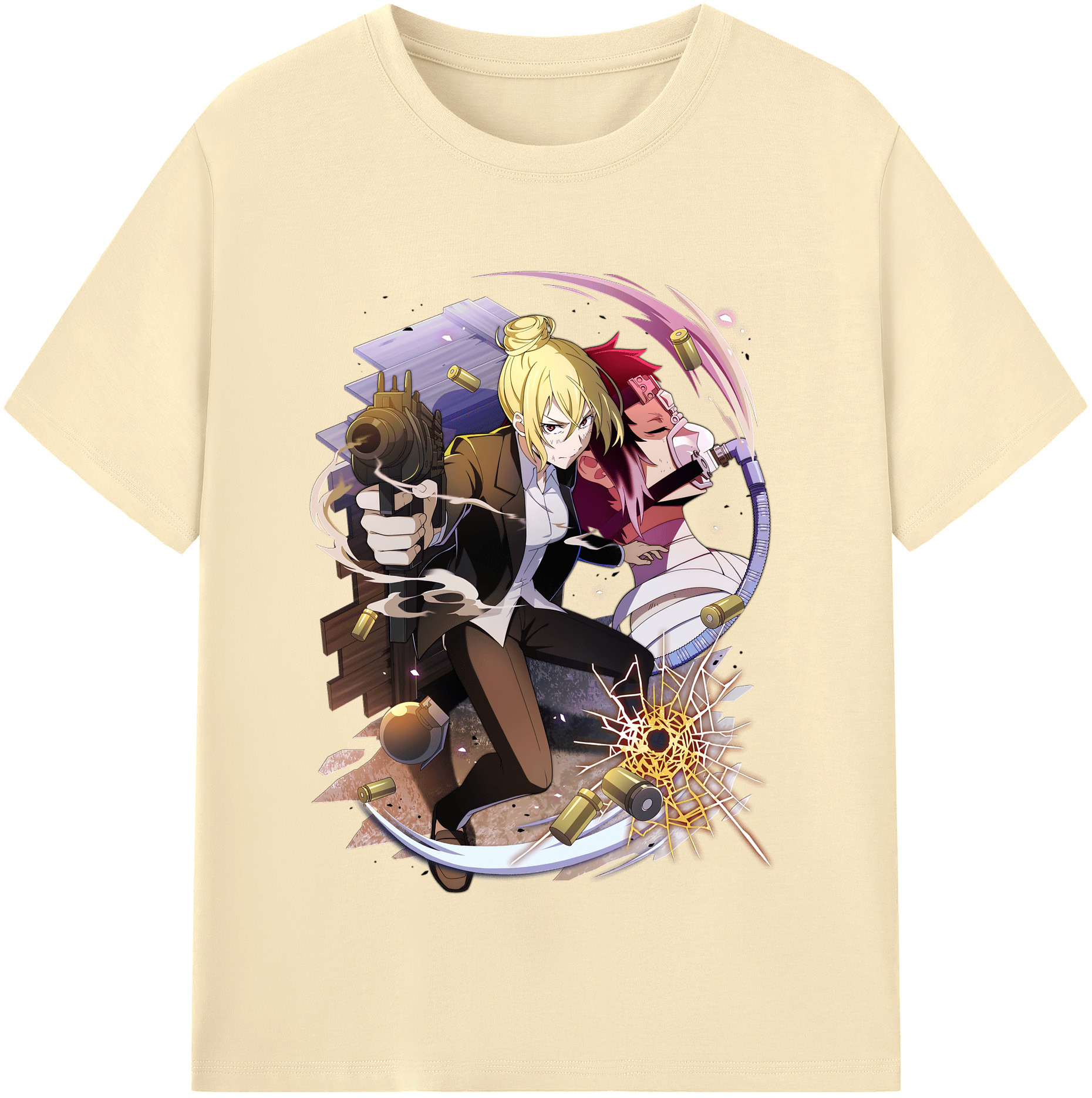 （画像用） 文豪ストレイドッグス Bungo Stray Dogs 綿100％半袖Tシャツ（フロントプリント）