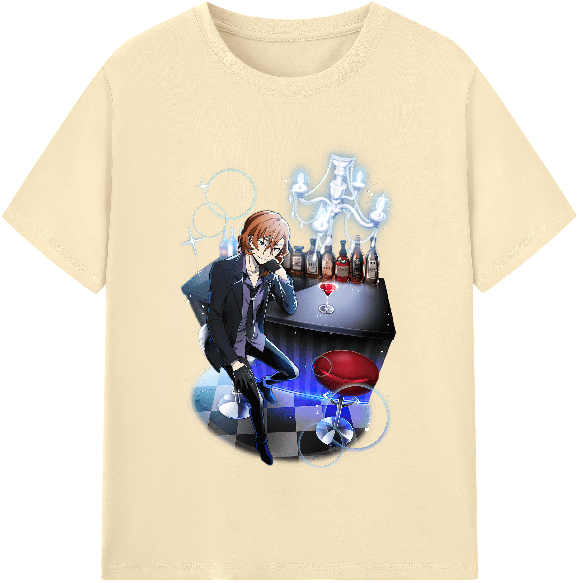 （画像用） 文豪ストレイドッグス Bungo Stray Dogs 綿100％半袖Tシャツ（フロントプリント）