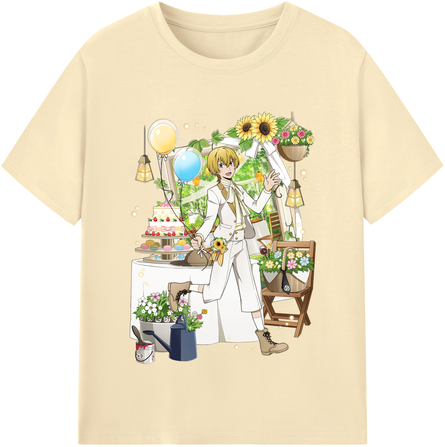 （画像用） 文豪ストレイドッグス Bungo Stray Dogs 綿100％半袖Tシャツ（フロントプリント）