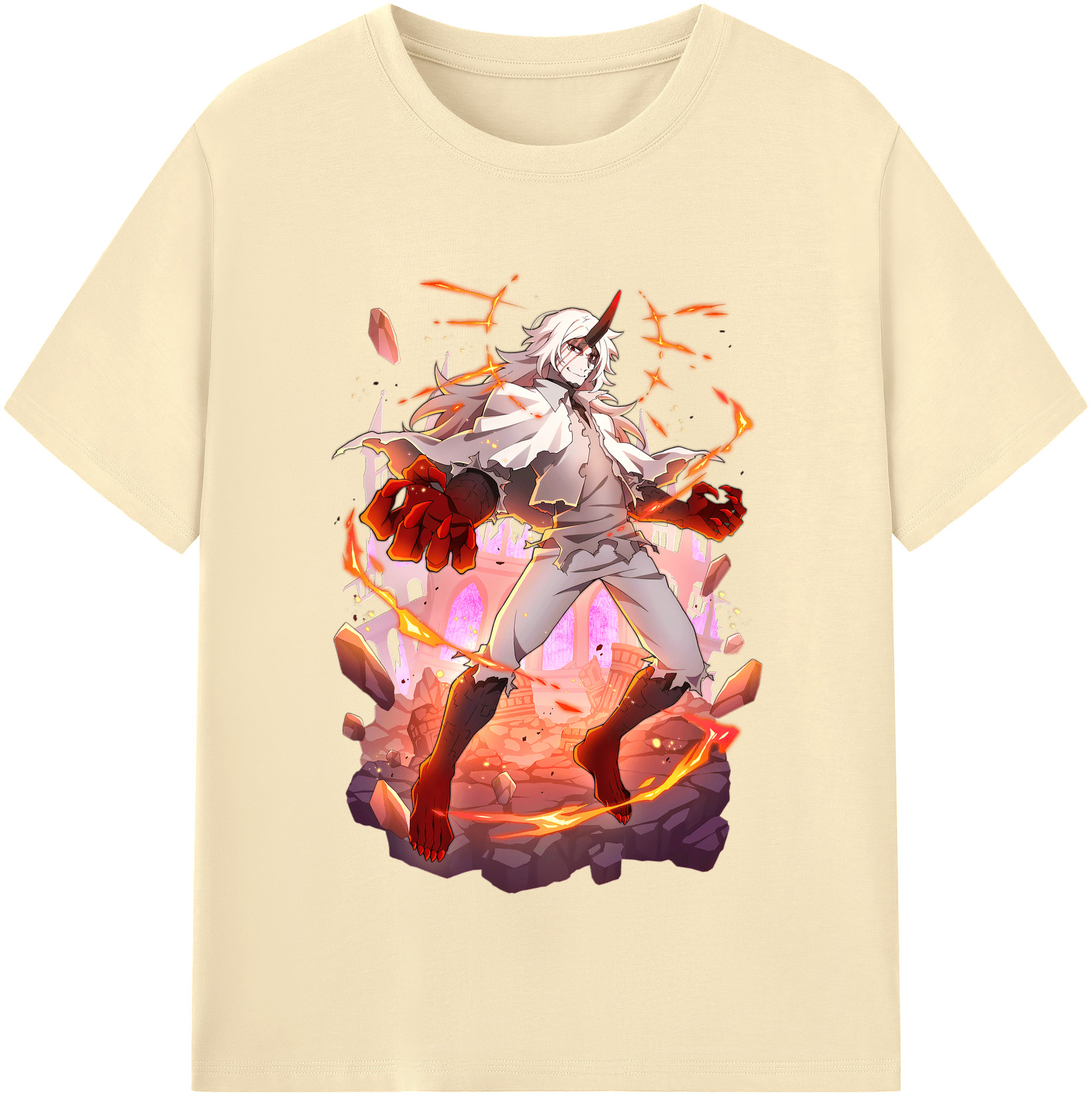 （画像用） 文豪ストレイドッグス Bungo Stray Dogs 綿100％半袖Tシャツ（フロントプリント）