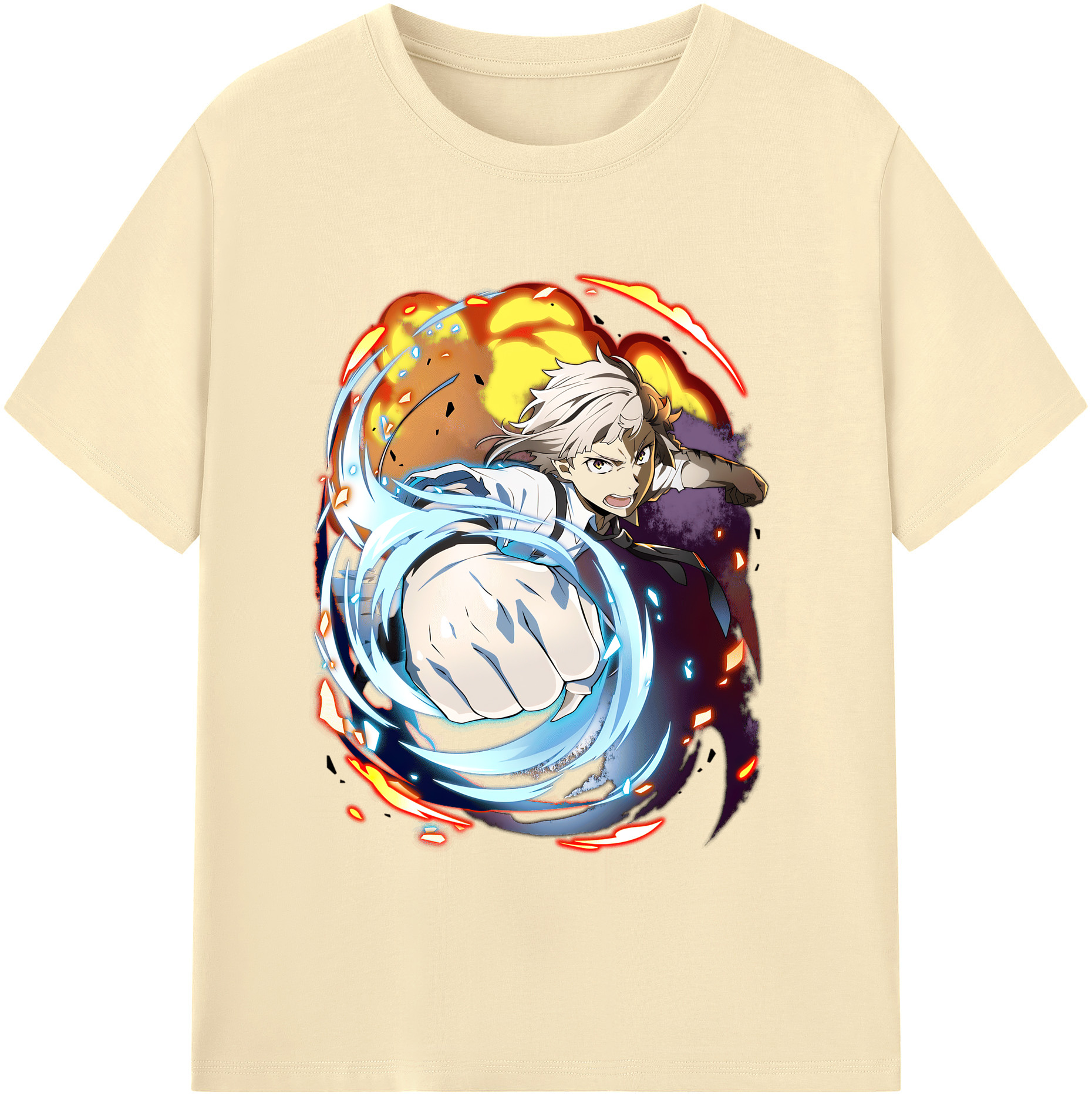 （画像用） 文豪ストレイドッグス Bungo Stray Dogs 綿100％半袖Tシャツ（フロントプリント）