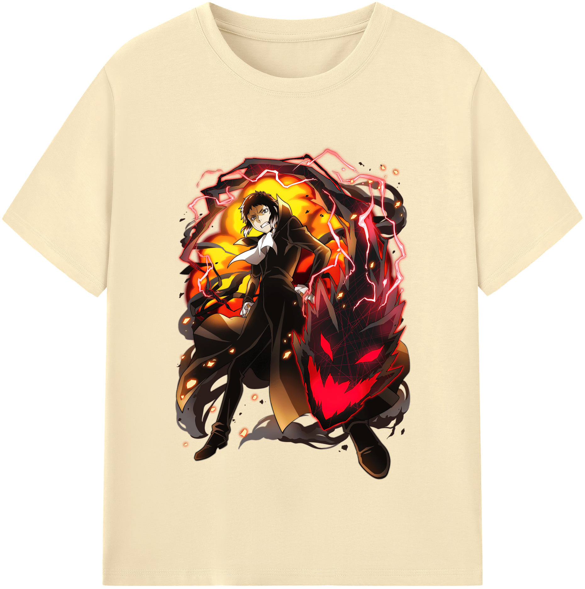 （画像用） 文豪ストレイドッグス Bungo Stray Dogs 綿100％半袖Tシャツ（フロントプリント）
