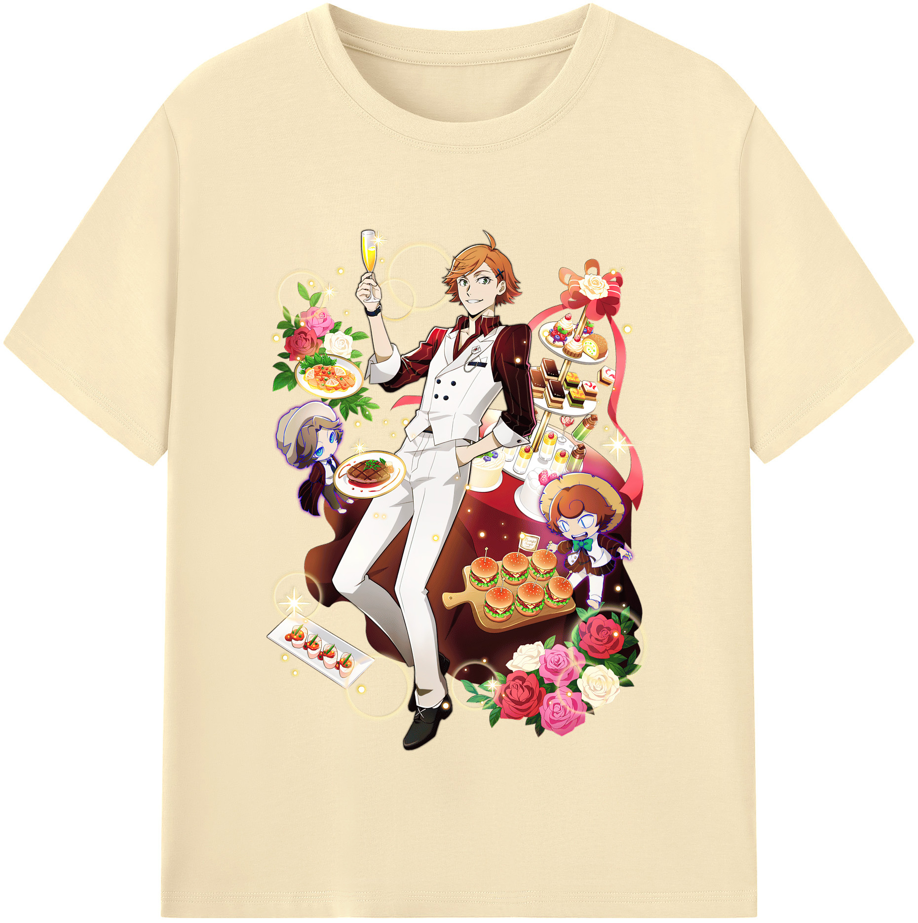 （画像用） 文豪ストレイドッグス Bungo Stray Dogs 綿100％半袖Tシャツ（フロントプリント）