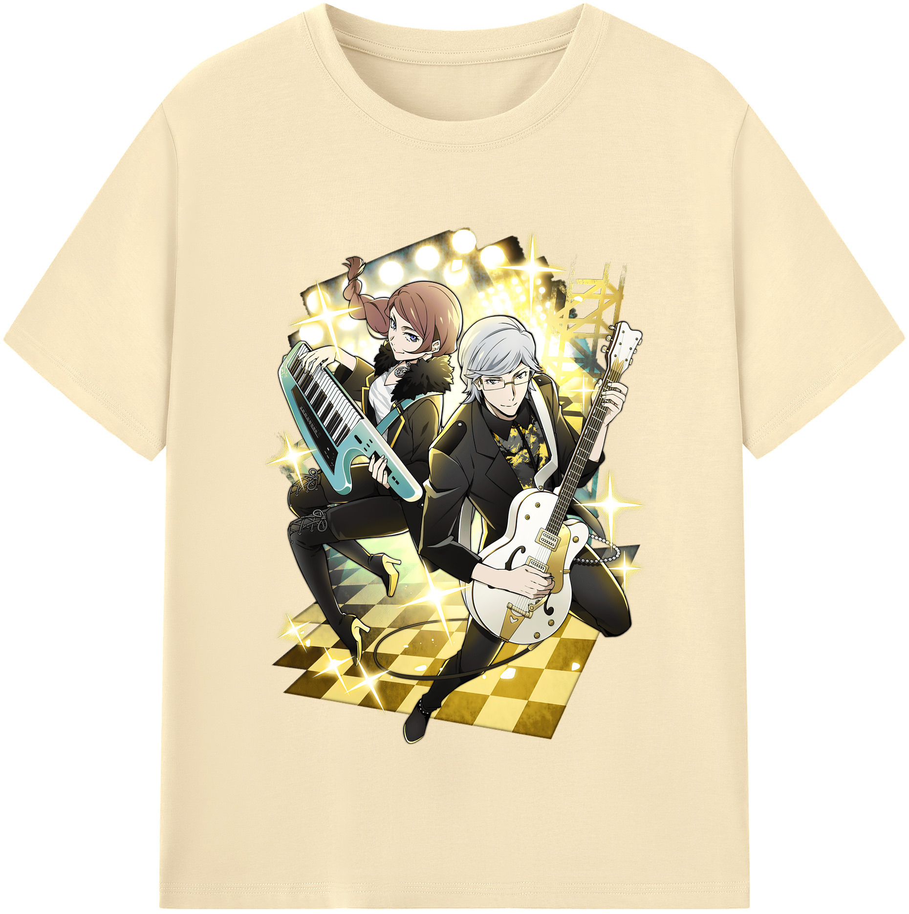 （画像用） 文豪ストレイドッグス Bungo Stray Dogs 綿100％半袖Tシャツ（フロントプリント）