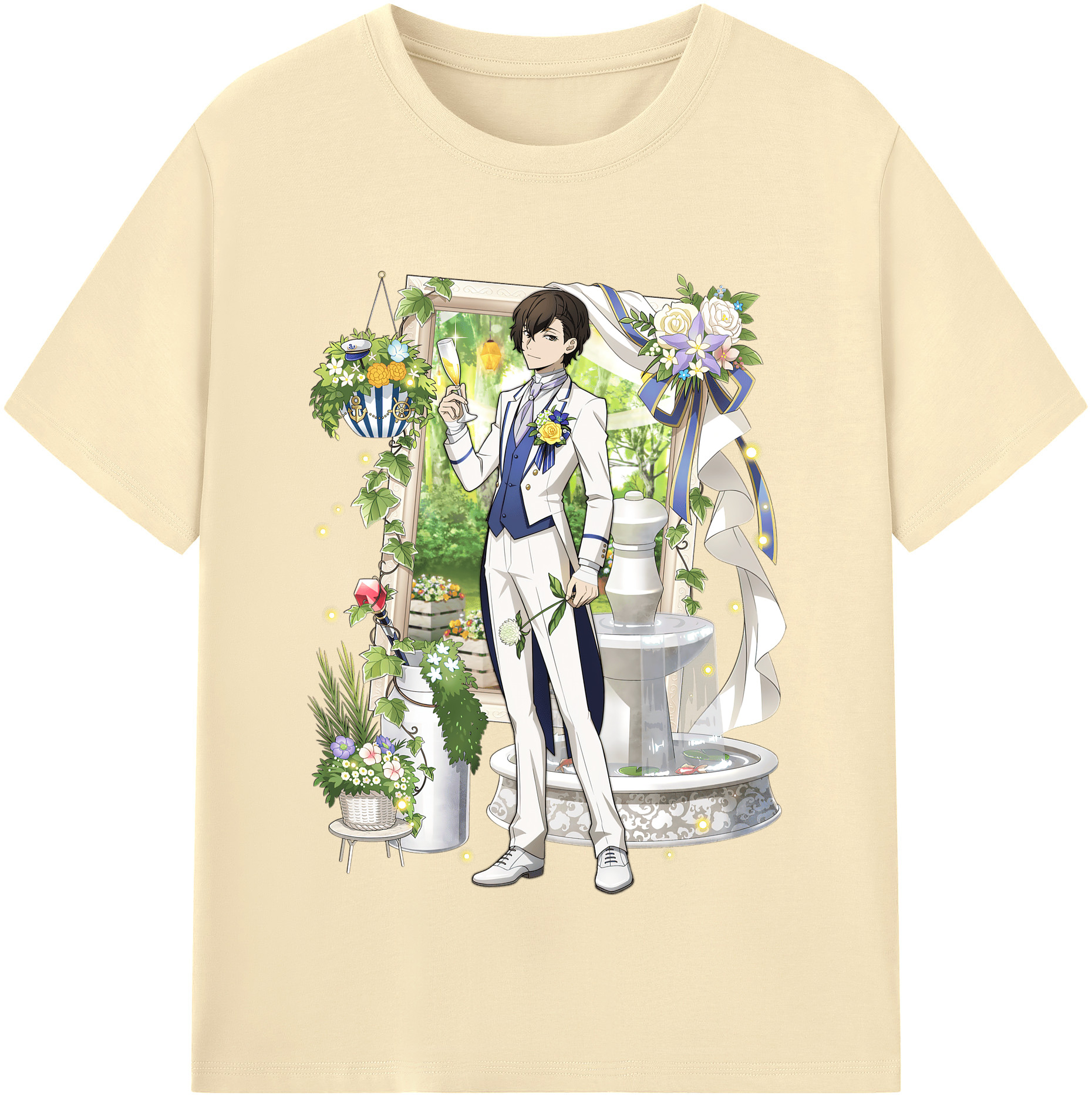 （画像用） 文豪ストレイドッグス Bungo Stray Dogs 綿100％半袖Tシャツ（フロントプリント）