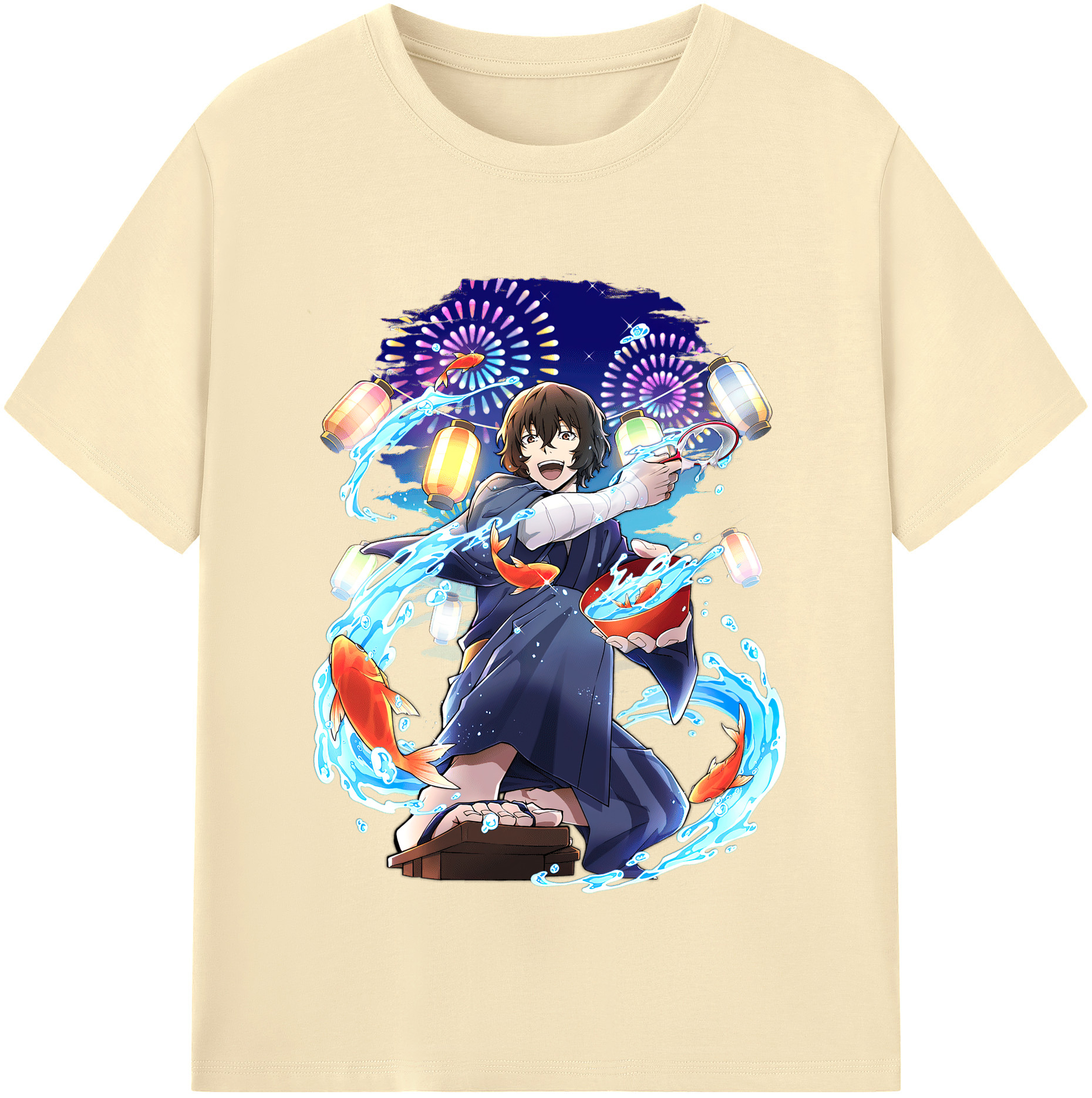 （画像用） 文豪ストレイドッグス Bungo Stray Dogs 綿100％半袖Tシャツ（フロントプリント）