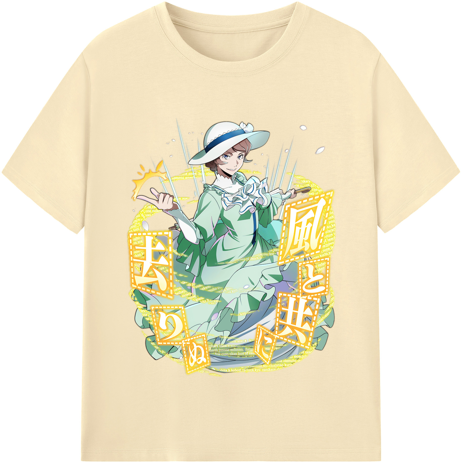 （画像用） 文豪ストレイドッグス Bungo Stray Dogs 綿100％半袖Tシャツ（フロントプリント）