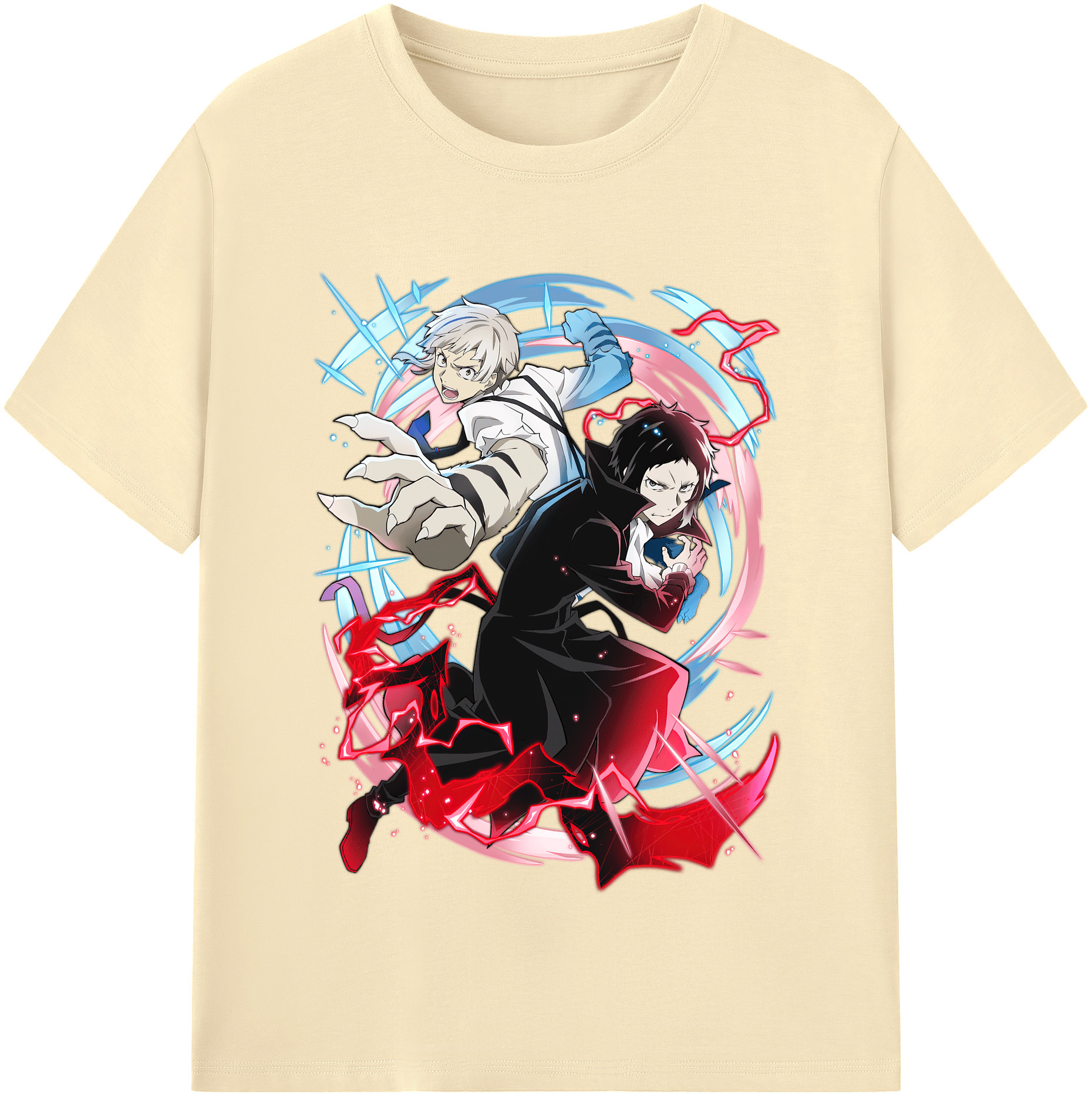 （画像用） 文豪ストレイドッグス Bungo Stray Dogs 綿100％半袖Tシャツ（フロントプリント）