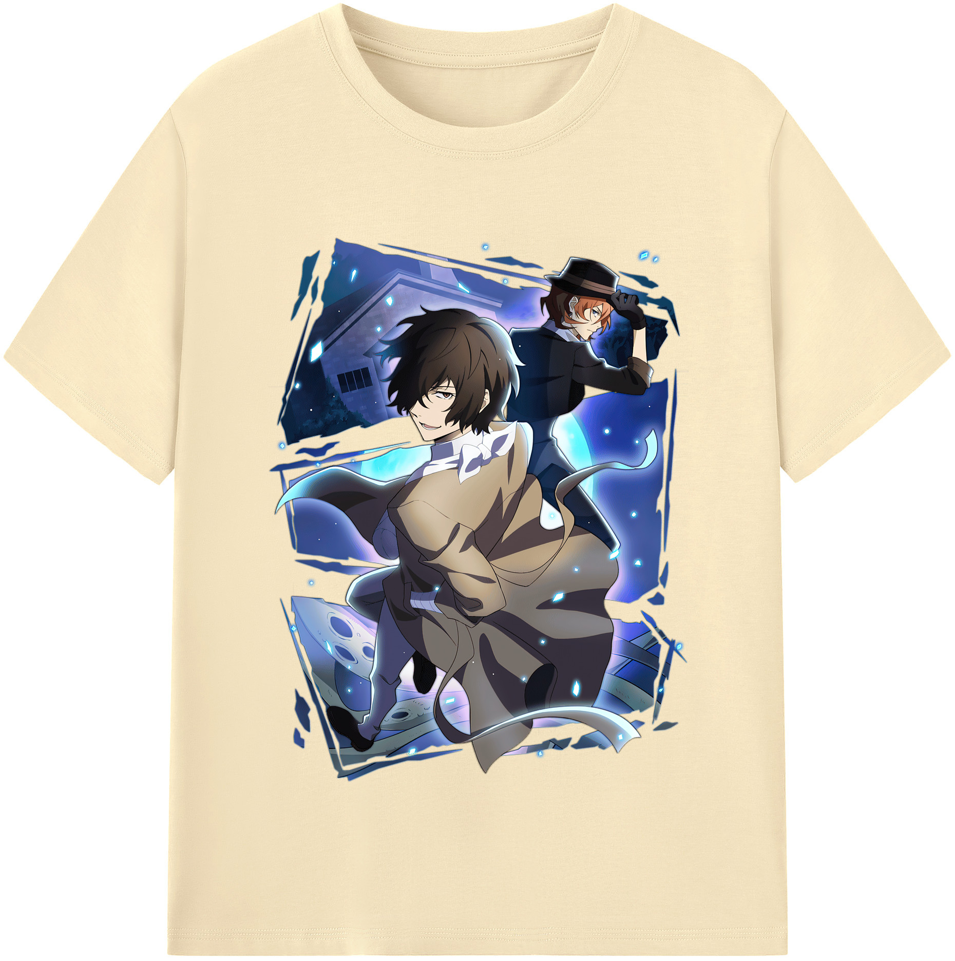 （画像用） 文豪ストレイドッグス Bungo Stray Dogs 綿100％半袖Tシャツ（フロントプリント）