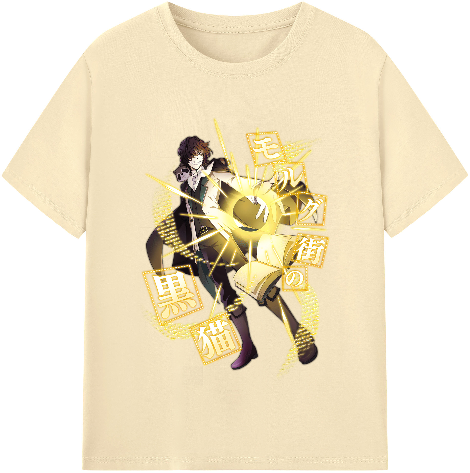 （画像用） 文豪ストレイドッグス Bungo Stray Dogs 綿100％半袖Tシャツ（フロントプリント）