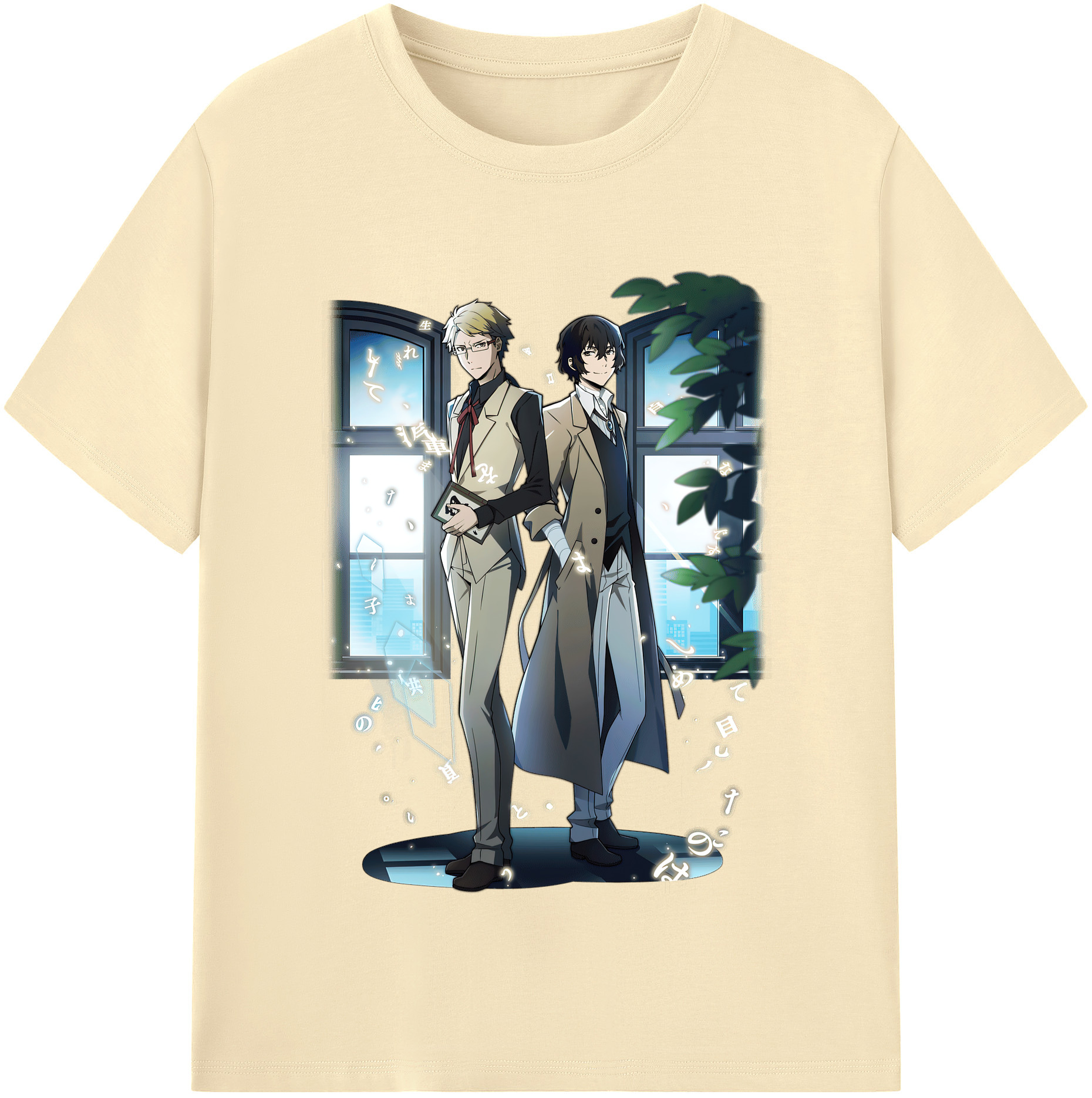 （画像用） 文豪ストレイドッグス Bungo Stray Dogs 綿100％半袖Tシャツ（フロントプリント）