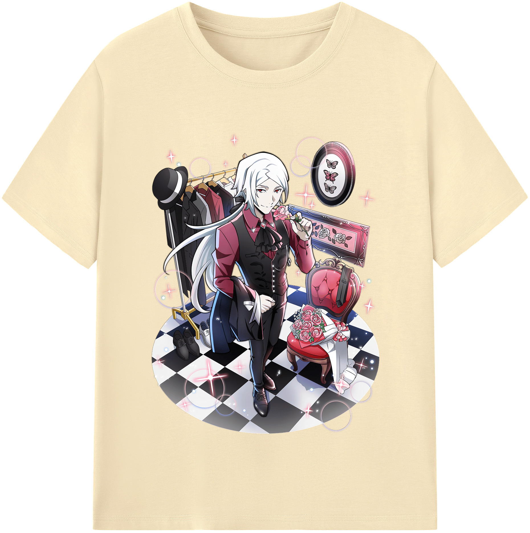 （画像用） 文豪ストレイドッグス Bungo Stray Dogs 綿100％半袖Tシャツ（フロントプリント）