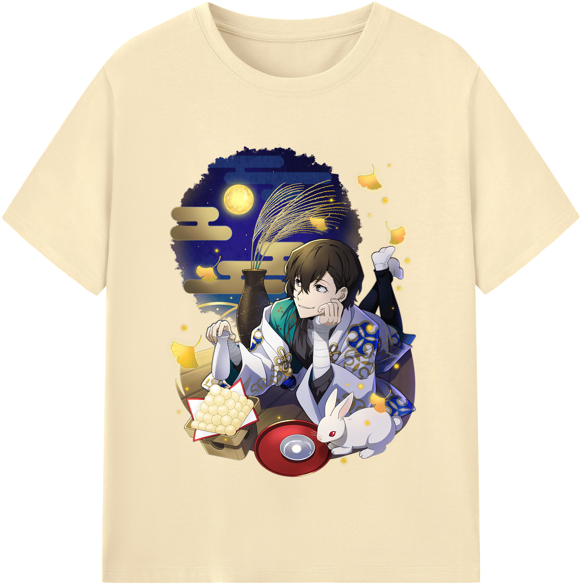 （画像用） 文豪ストレイドッグス Bungo Stray Dogs 綿100％半袖Tシャツ（フロントプリント）